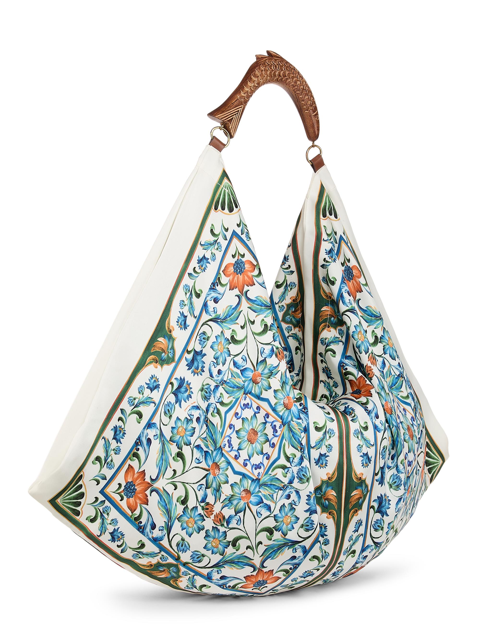 Satin Scarf Medium Bag