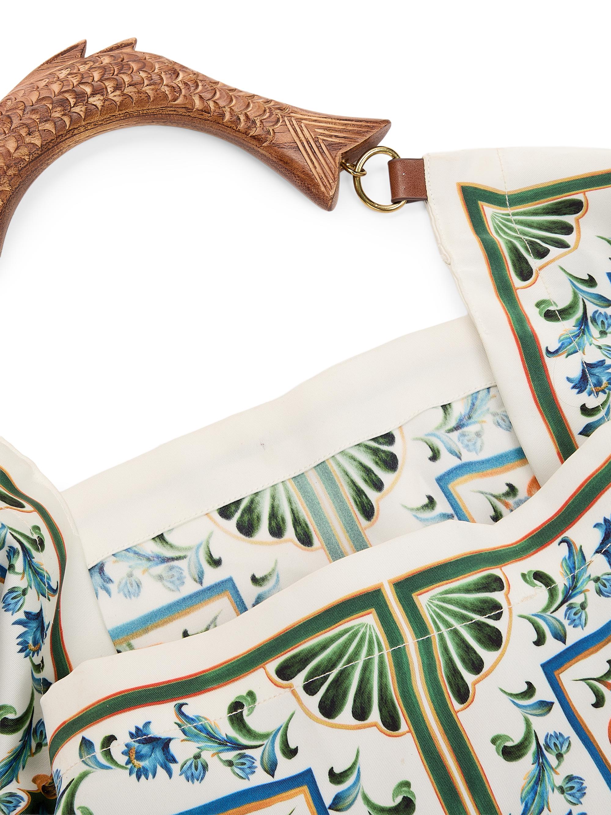 Satin Scarf Medium Bag