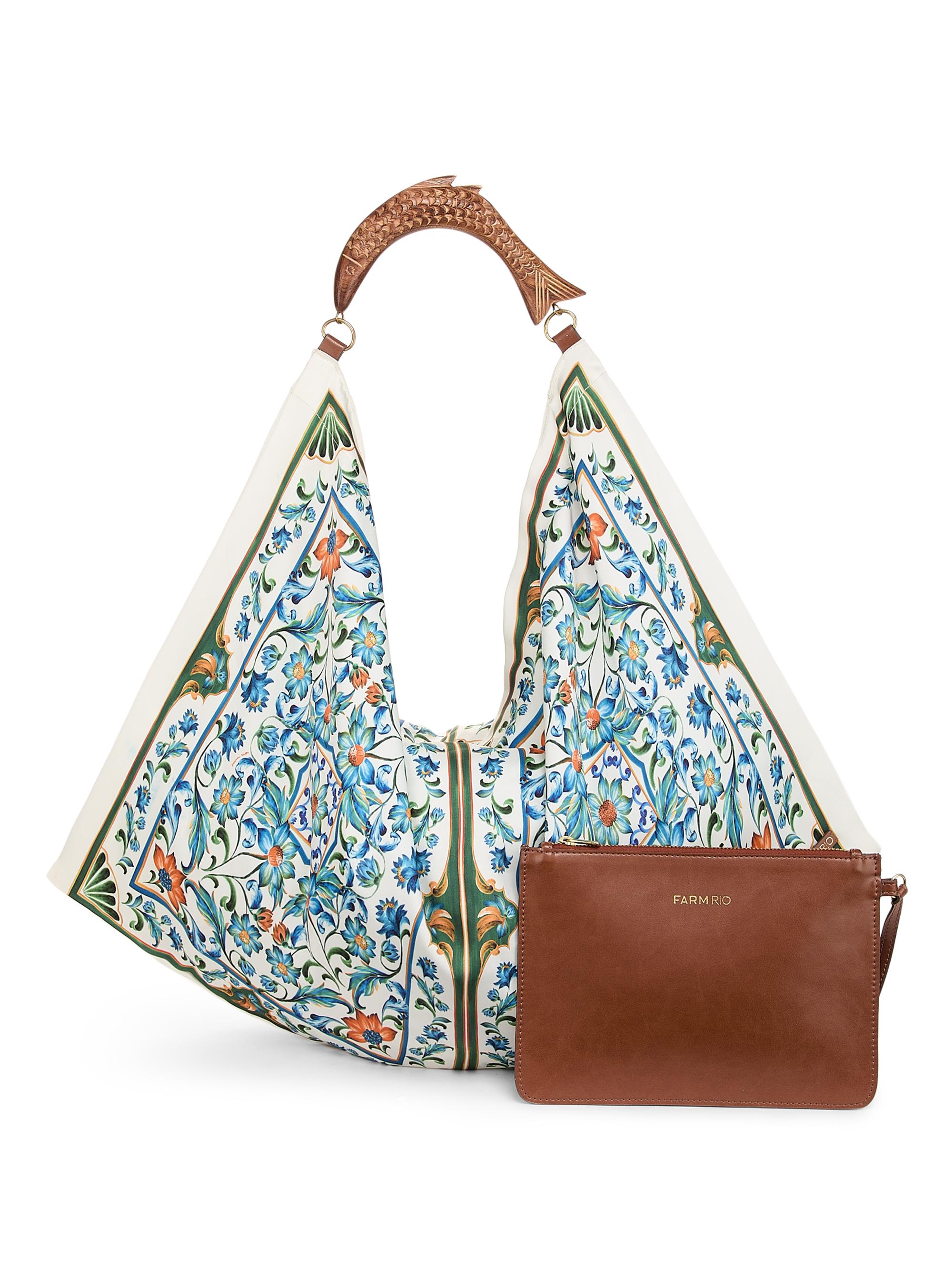 Farm Rio Satin Scarf Medium Bag | Saks Fifth Avenue