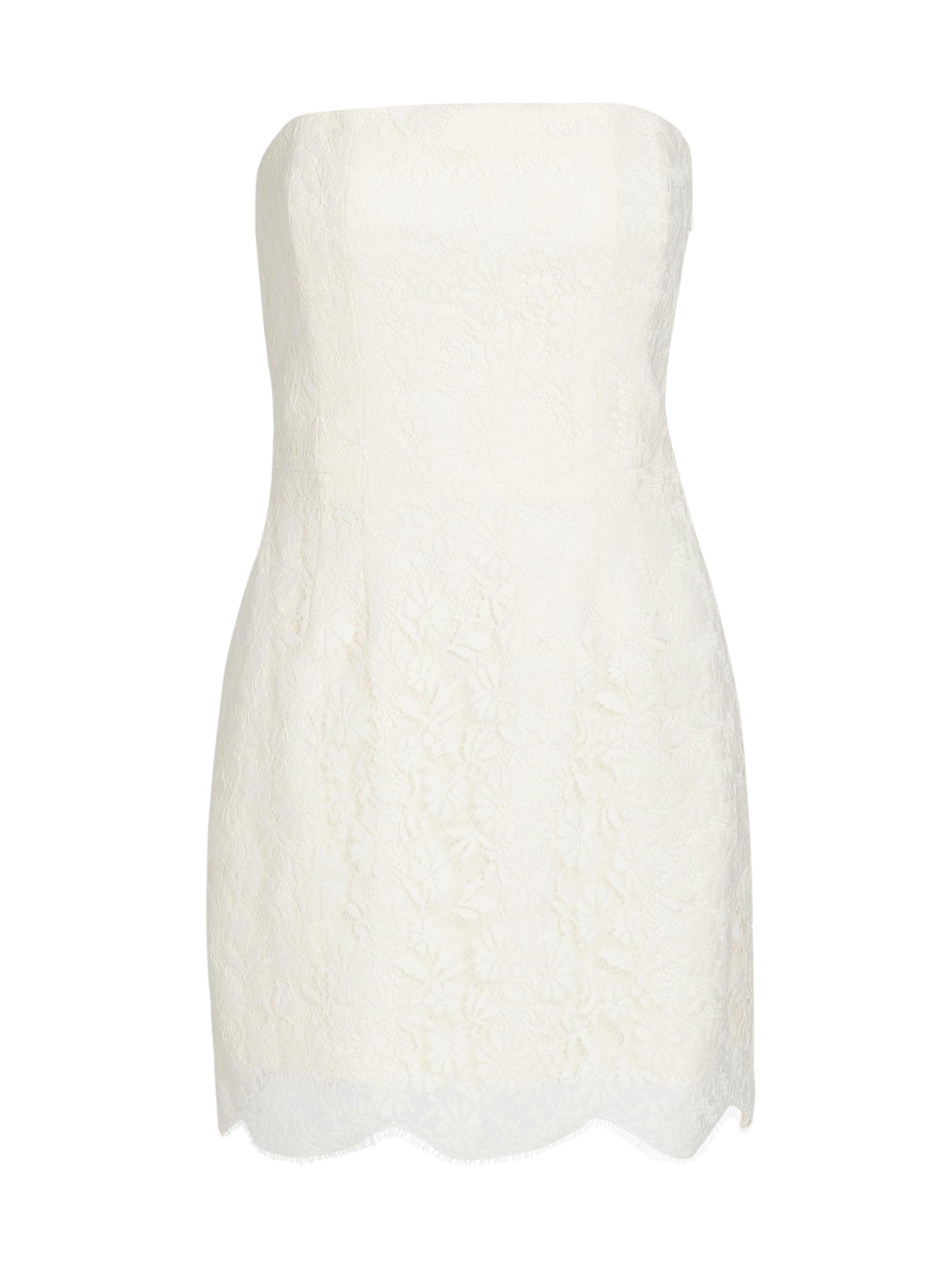A.L.C. Women's Eliana Lace Strapless Minidress - Ecru
