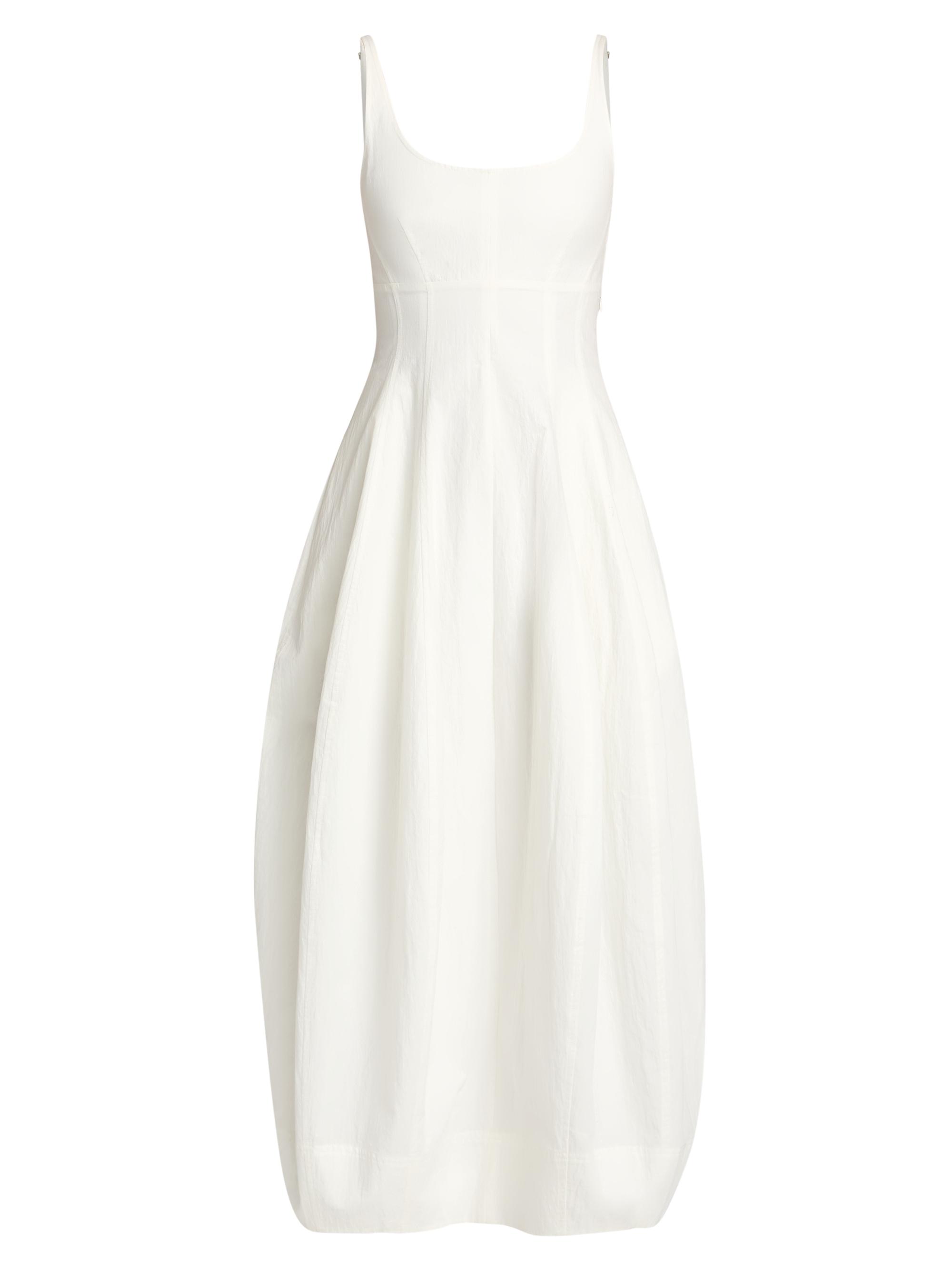 A.L.C. Women's Nina Cotton-Blend Scoopneck Midi-Dress - Bone China