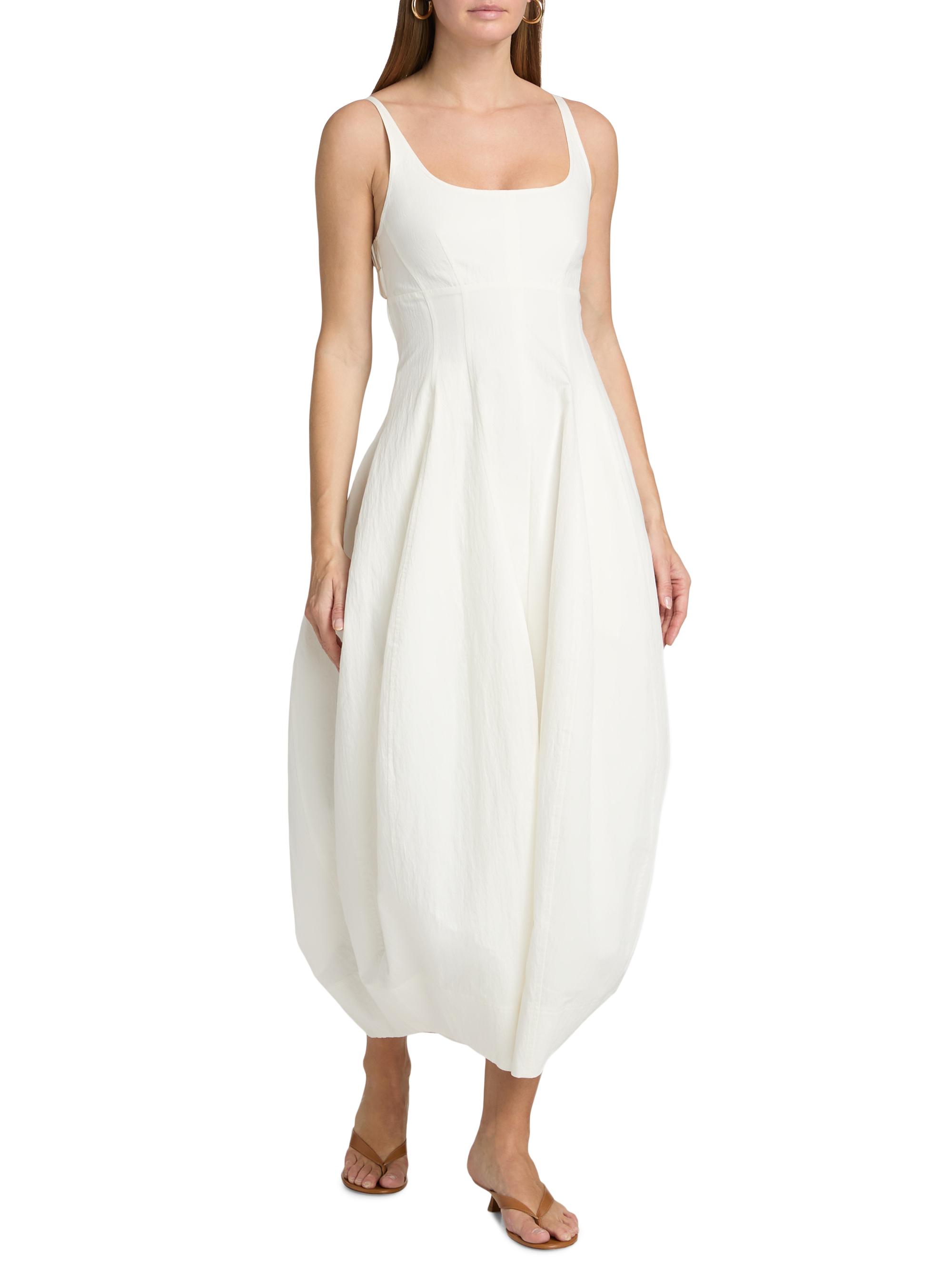 A.L.C. Nina Cotton-Blend Scoopneck Midi-Dress | Saks Fifth Avenue