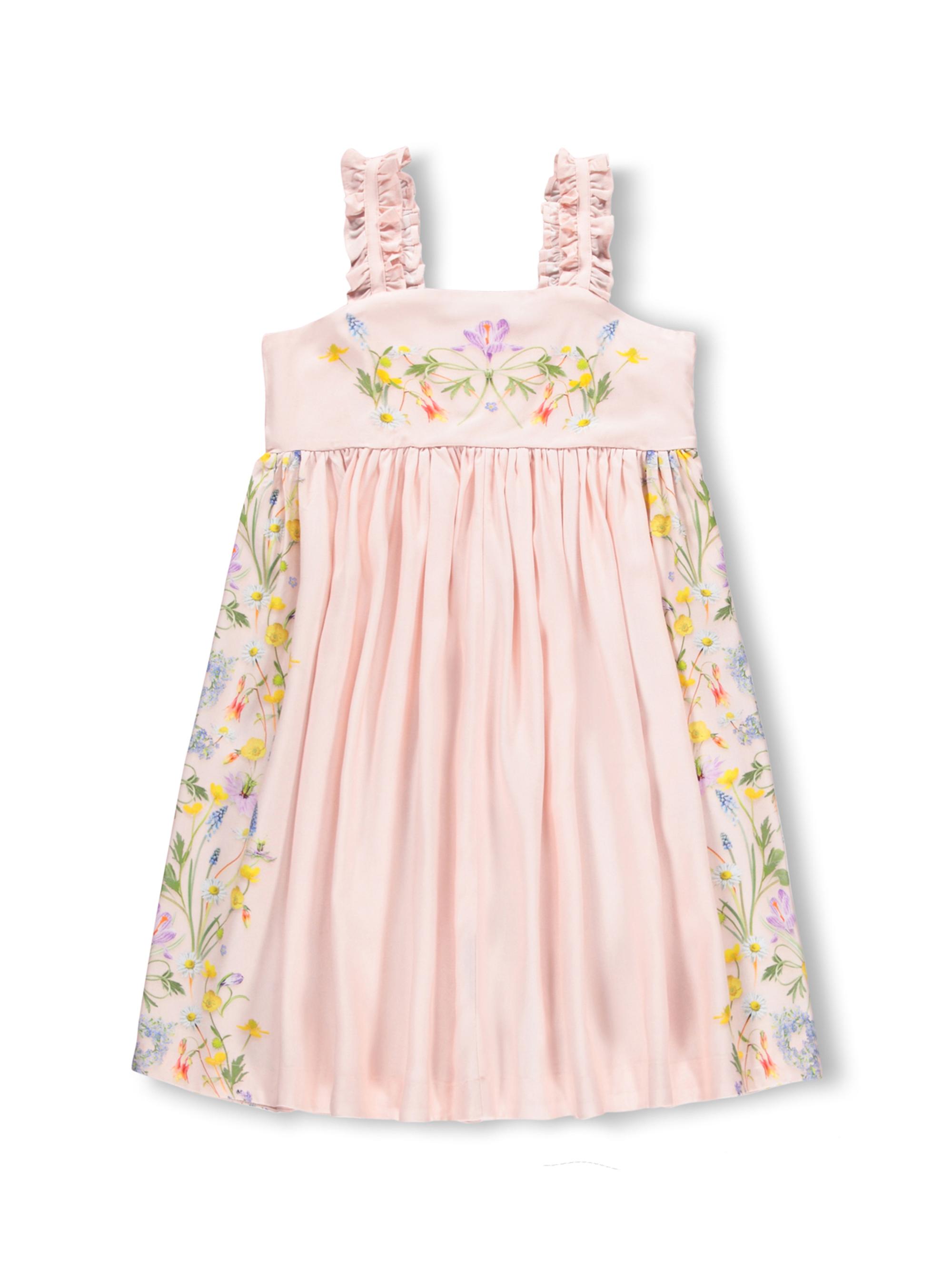 Molo Little Girl's & Girl's Cypress Floral Babydoll Dress - Vertical Floral