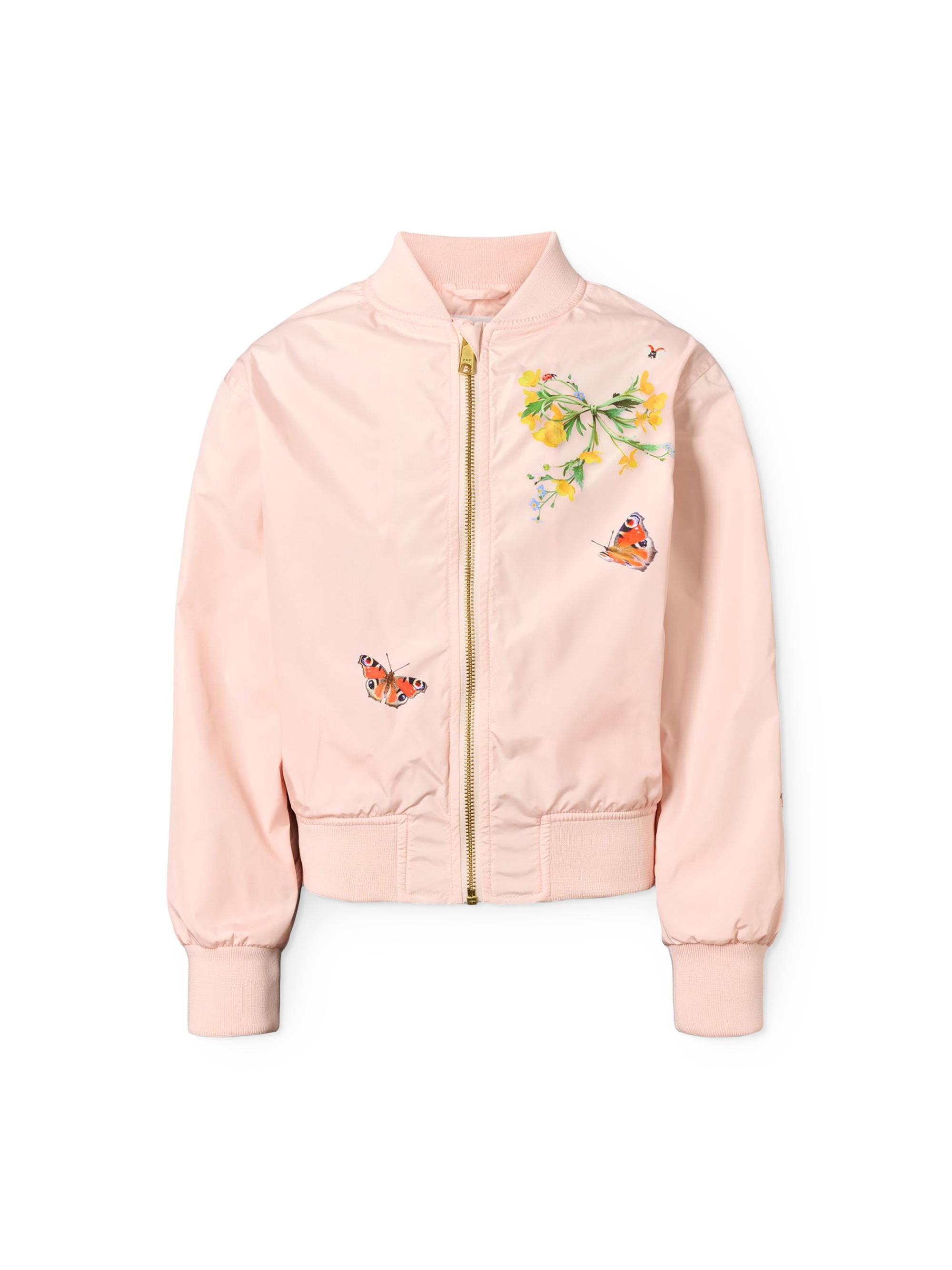 Molo Little Girl's & Girl's Haliva Printed Bomber Jacket - Meadow Horse
