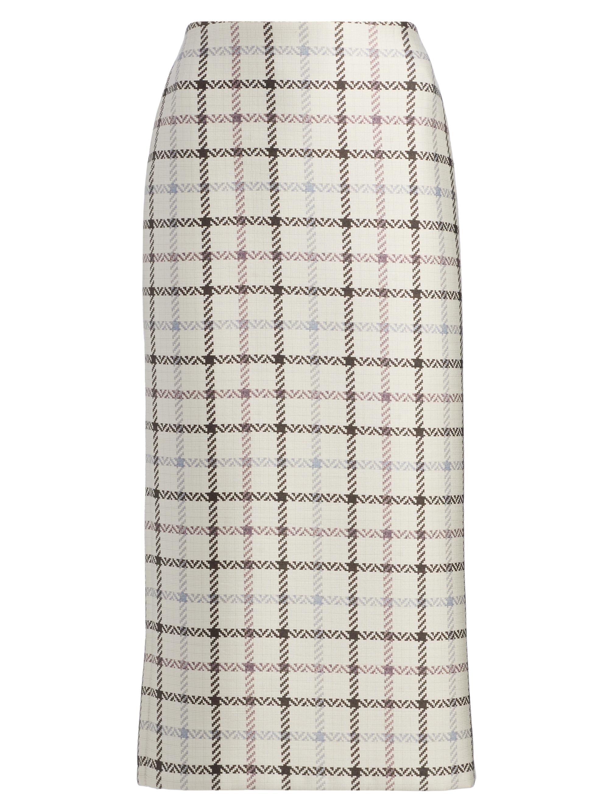 Brandon Maxwell Women's Mercer Plaid Pencil Skirt - Windowpane Plaid