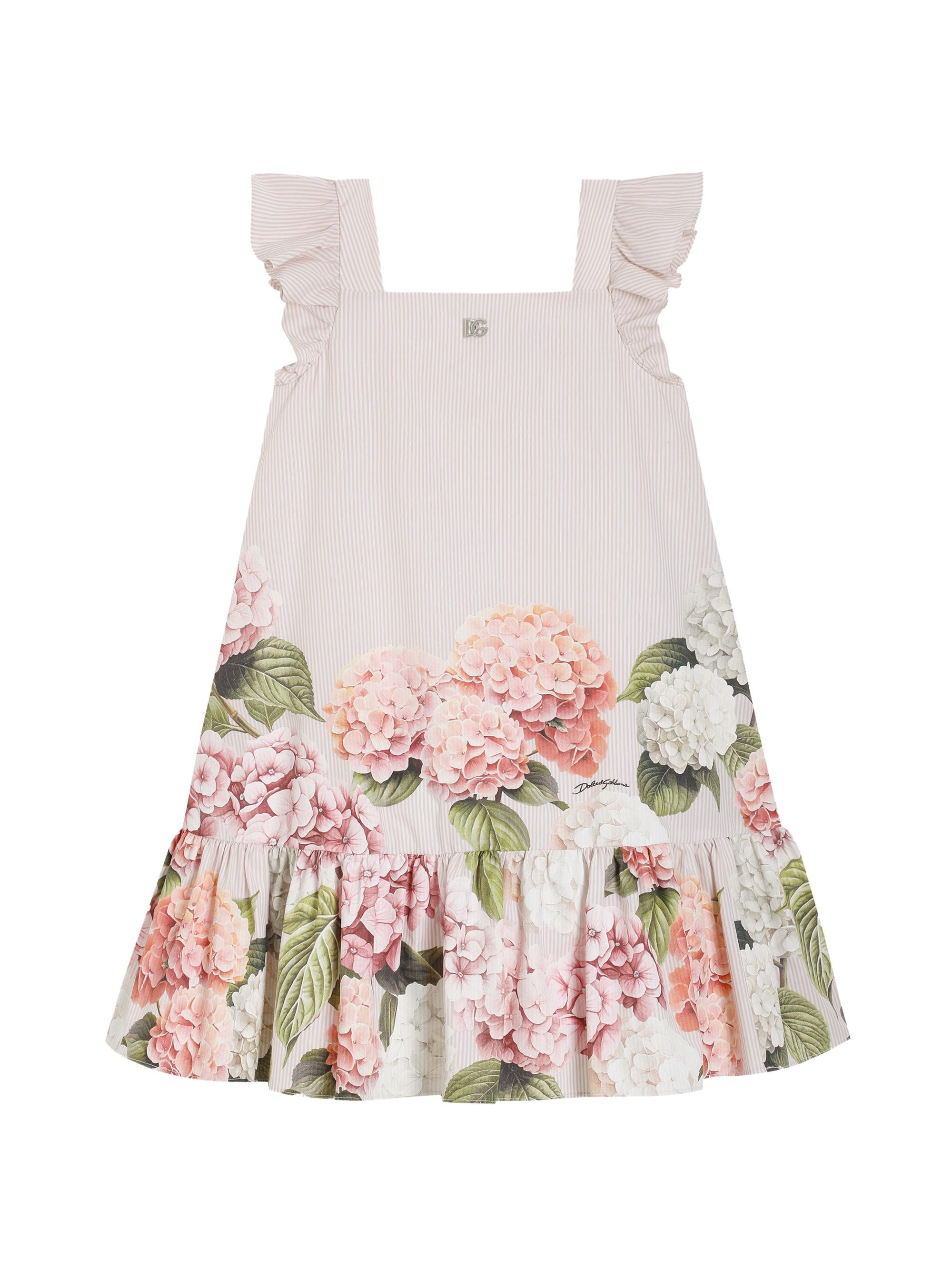 Dolce & Gabbana Little Girl's & Girl's Hydrangea Striped Dress - Roselline