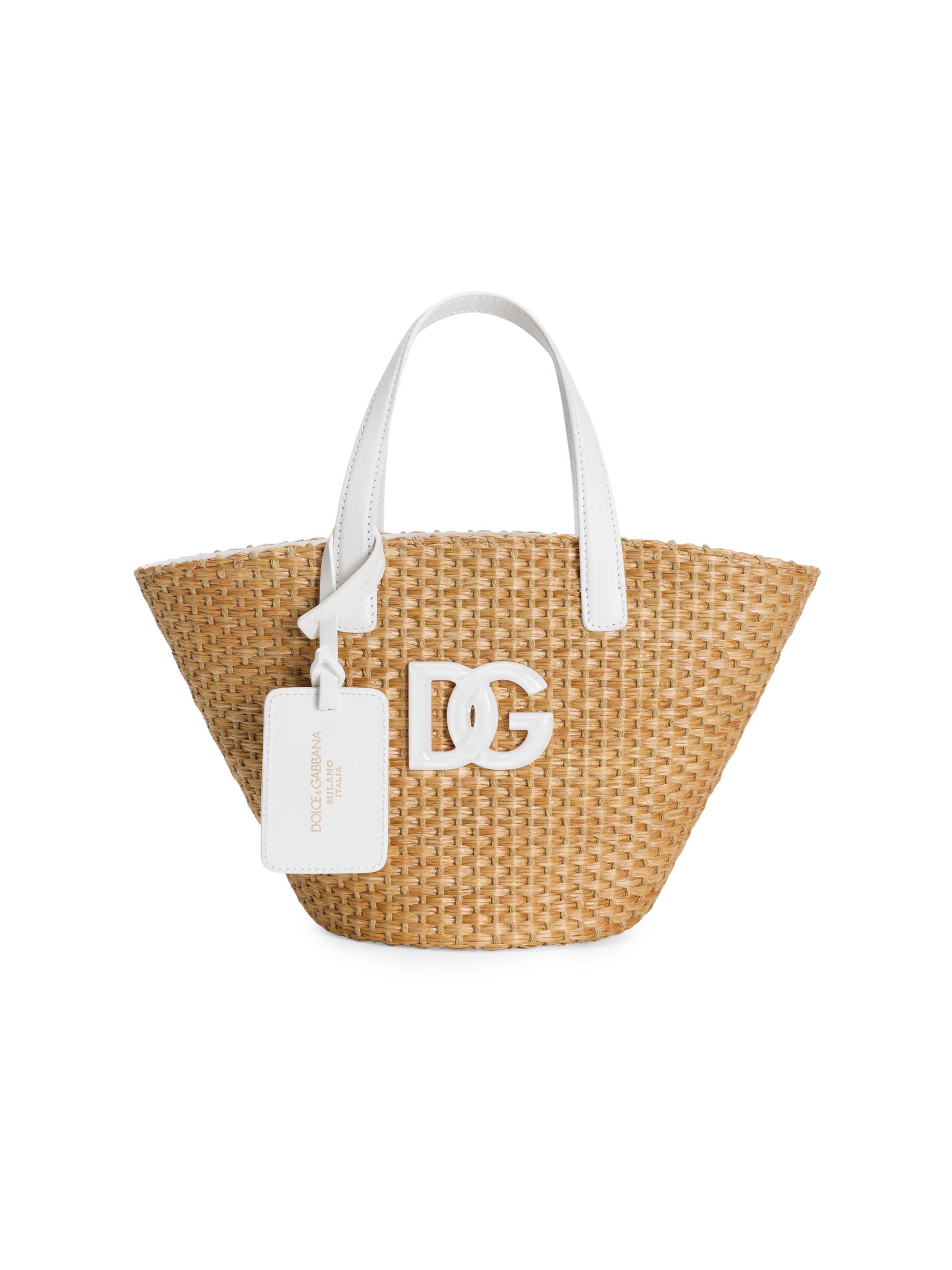 Dolce & Gabbana Girl's Roselline Straw Bucket Bag - Roselline