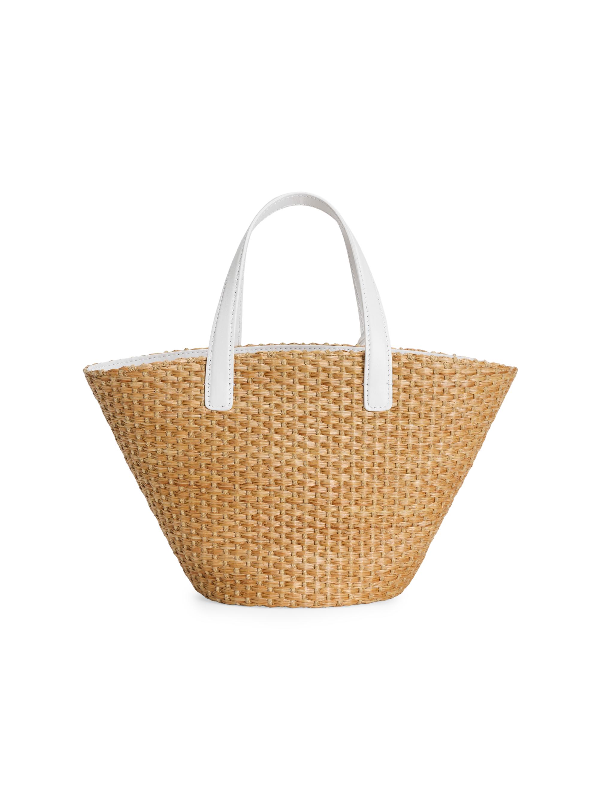 Dolce&Gabbana Girl's Roselline Straw Bucket Bag | Saks Fifth Avenue