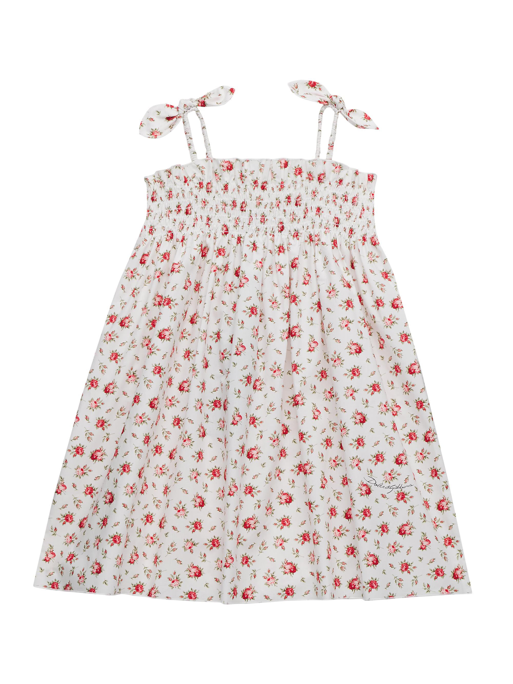 Dolce & Gabbana Little Girl's & Girl's Rose Cotton Poplin Dress - Roselline