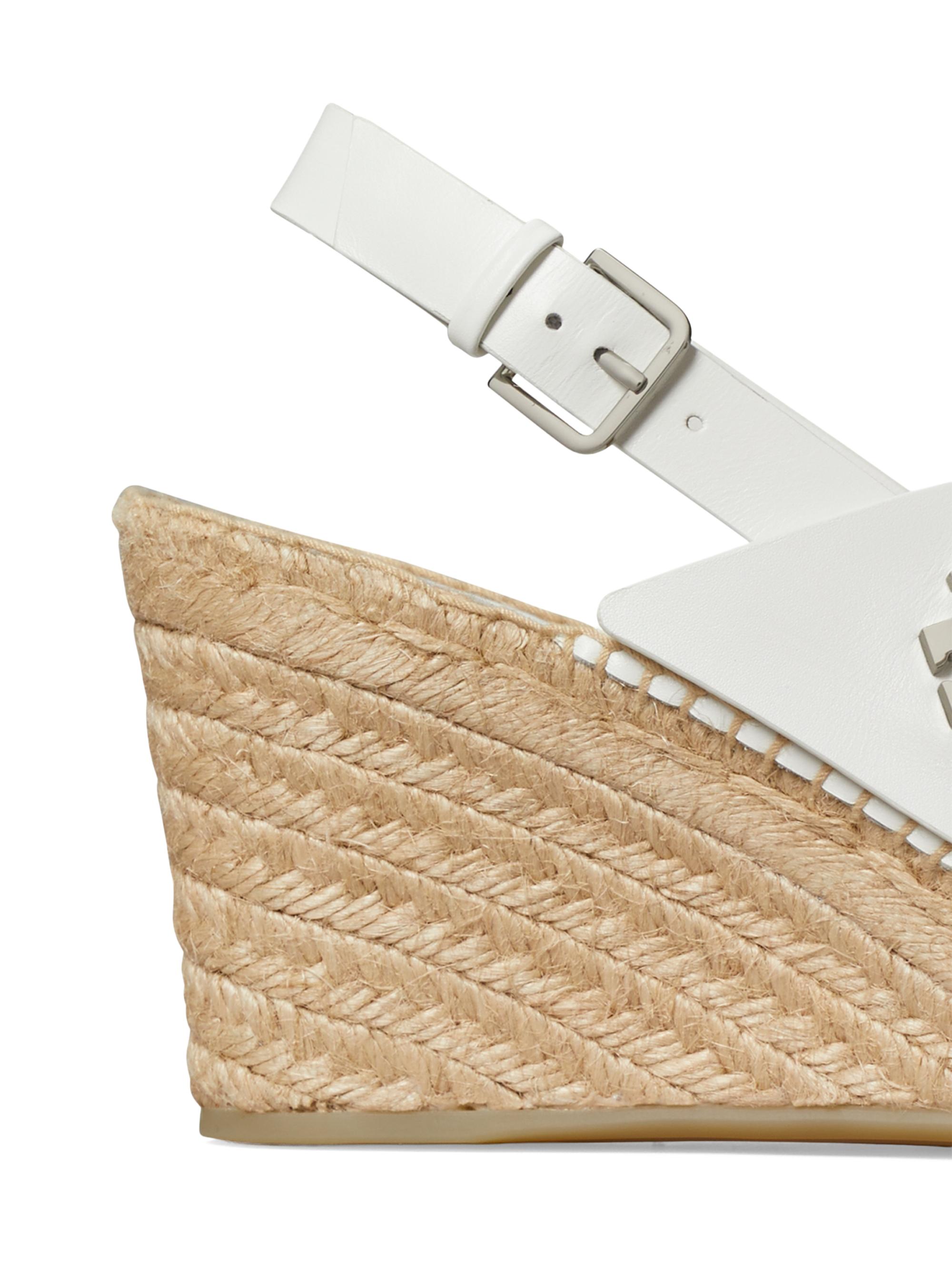 Tory Burch 85MM Turn-Lock Espadrille Wedge Sandals | Saks Fifth Avenue