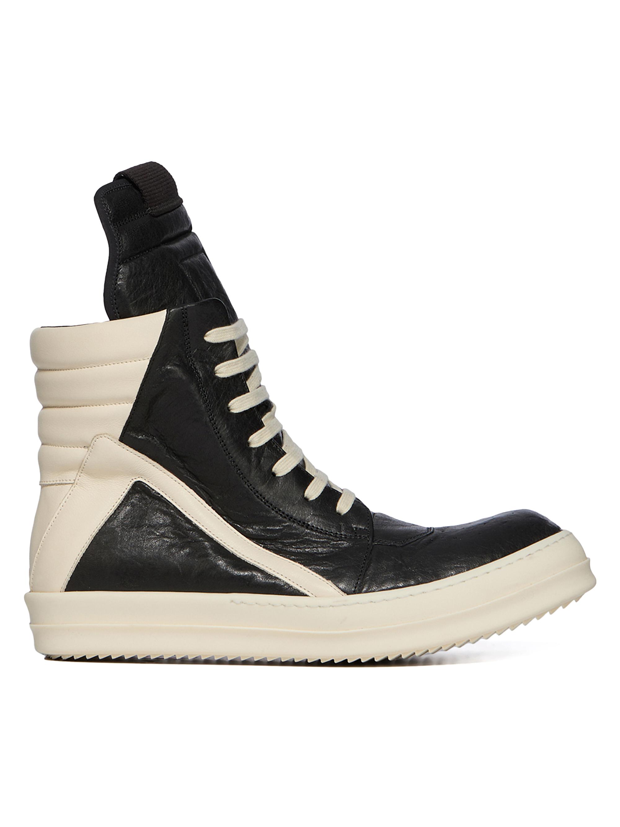 Rick Owens Geobasket Leather High-Top Sneakers | Saks Fifth Avenue