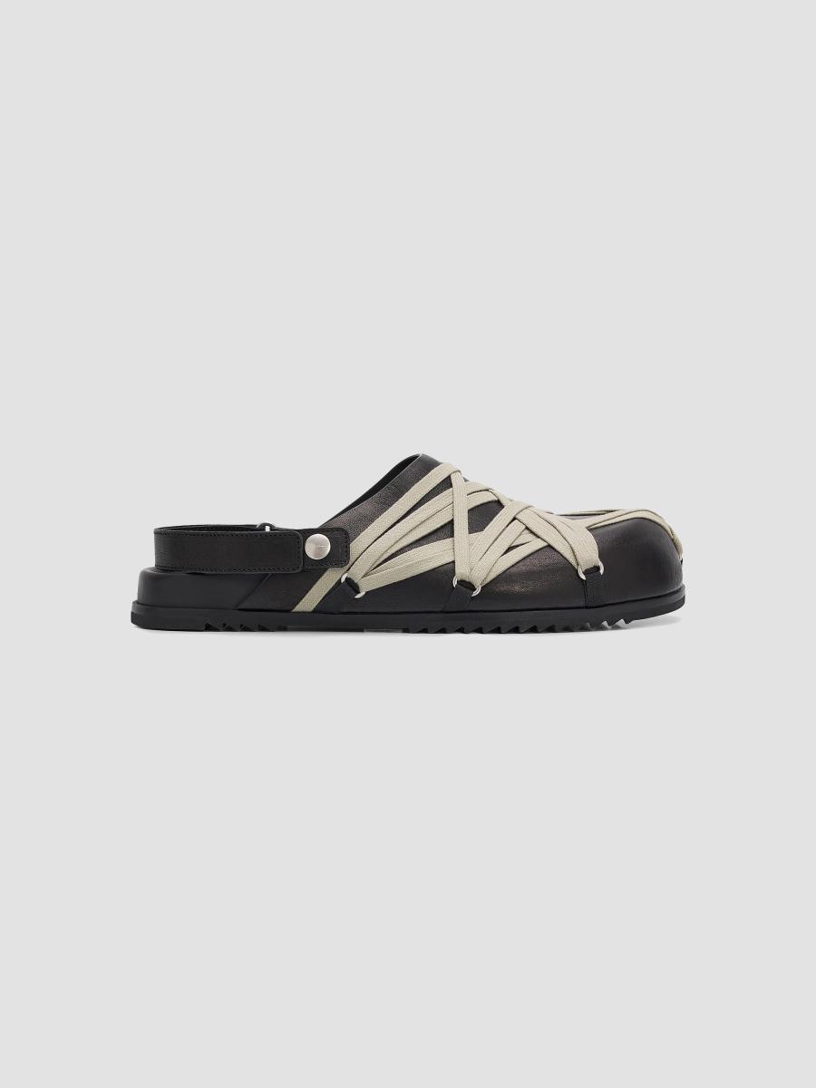 Rick Owens Megalace Granola Leather Mules | Saks Fifth Avenue