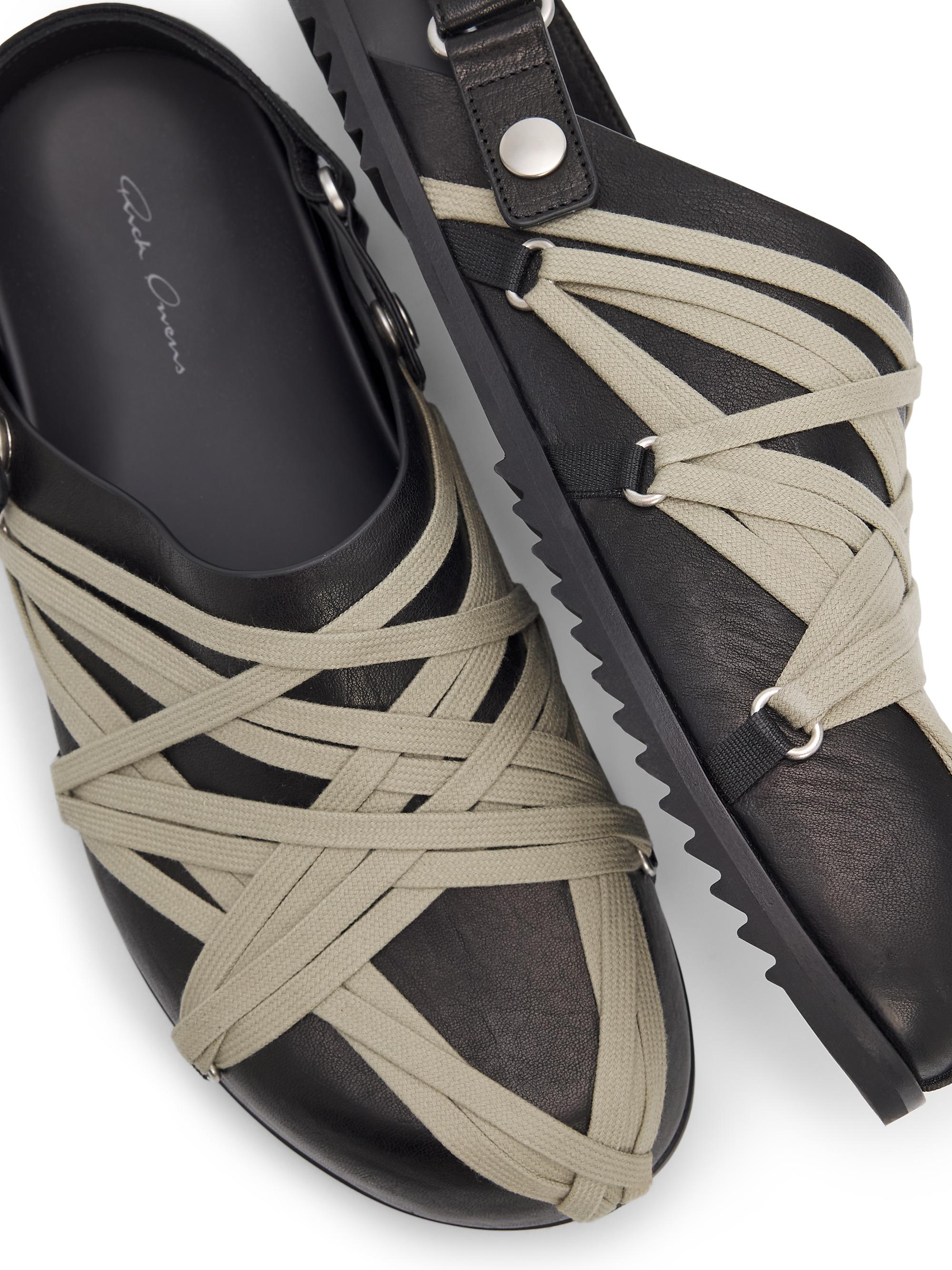 Rick Owens Megalace Granola Leather Mules | Saks Fifth Avenue