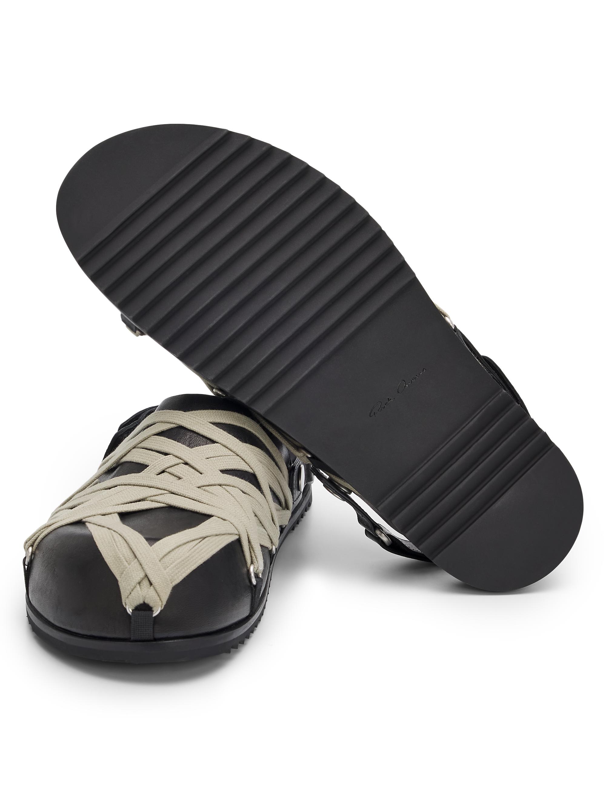Rick Owens Megalace Granola Leather Mules | Saks Fifth Avenue