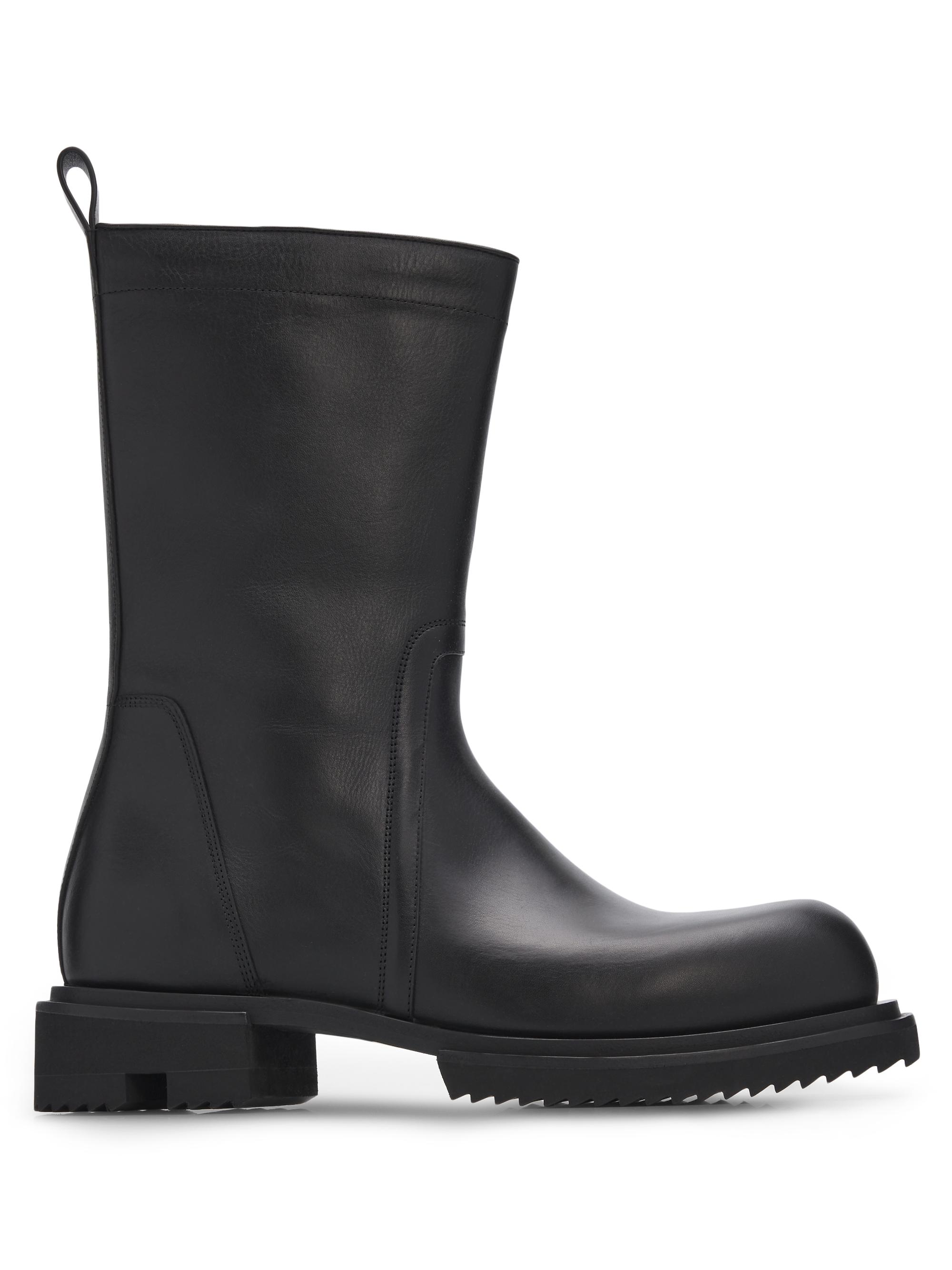 Rick Owens Men's Creeper Gabe Leather Boots - Black
