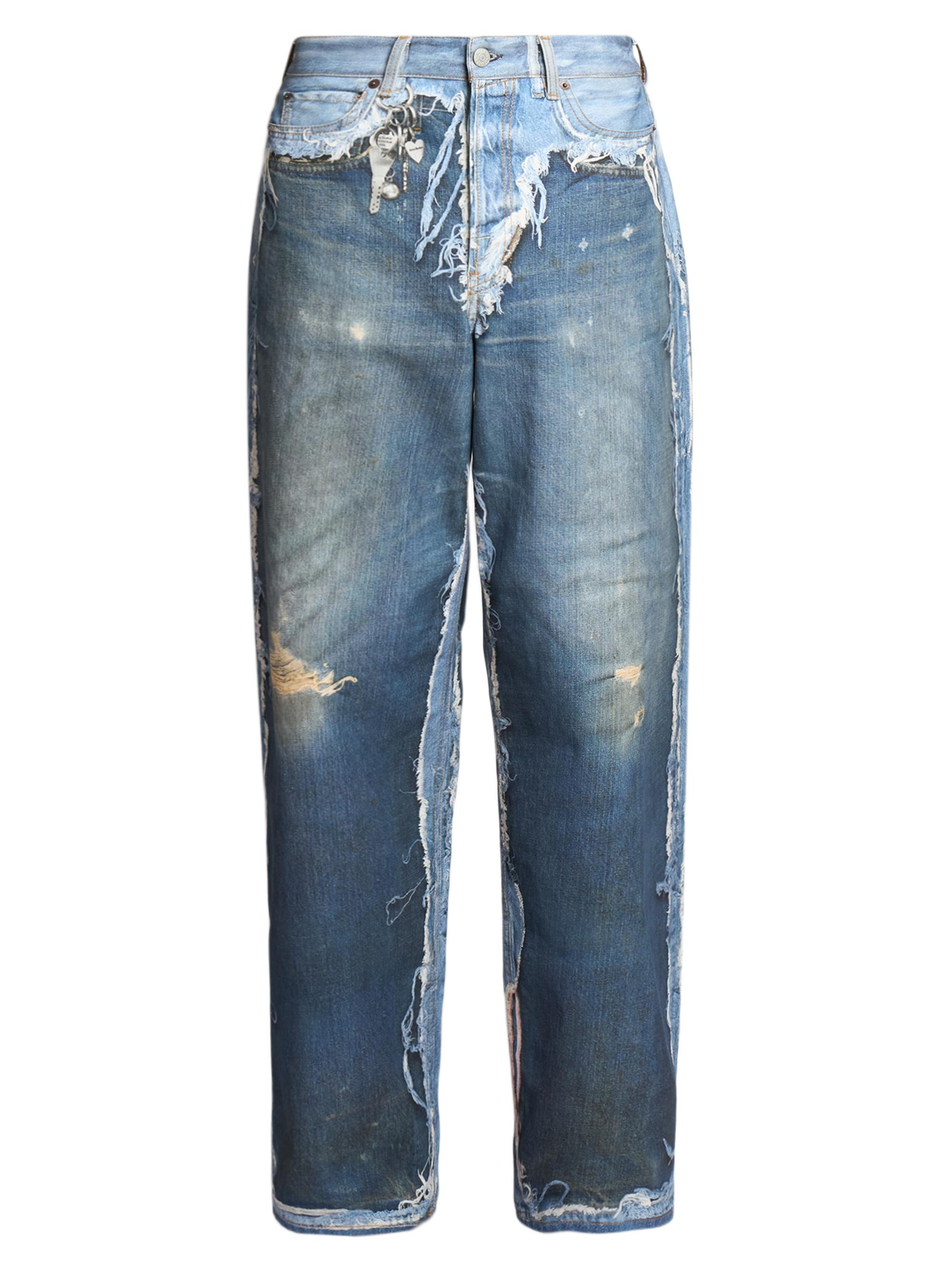 Tlo Skeleton Distressed Straight-Leg Jeans
