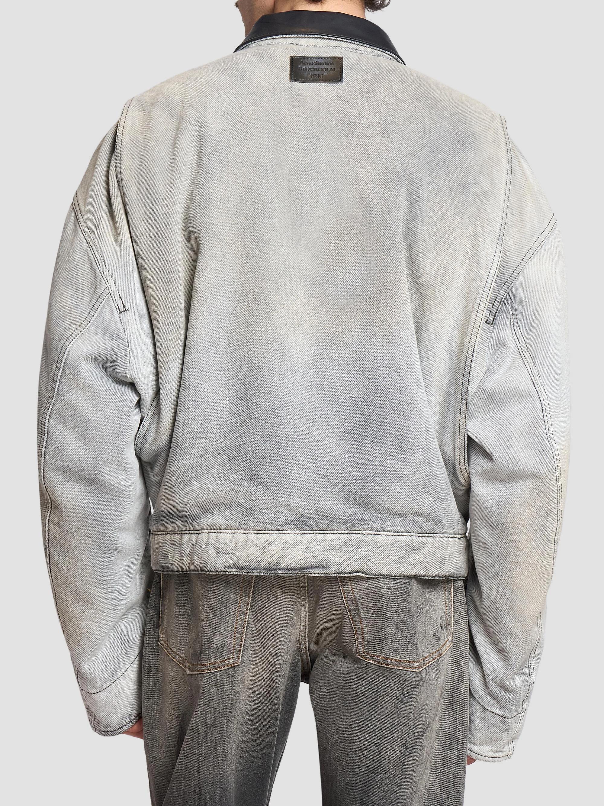 Acne Studios Ohniev Sulphur Fade Padded Denim Jacket | Saks Fifth
