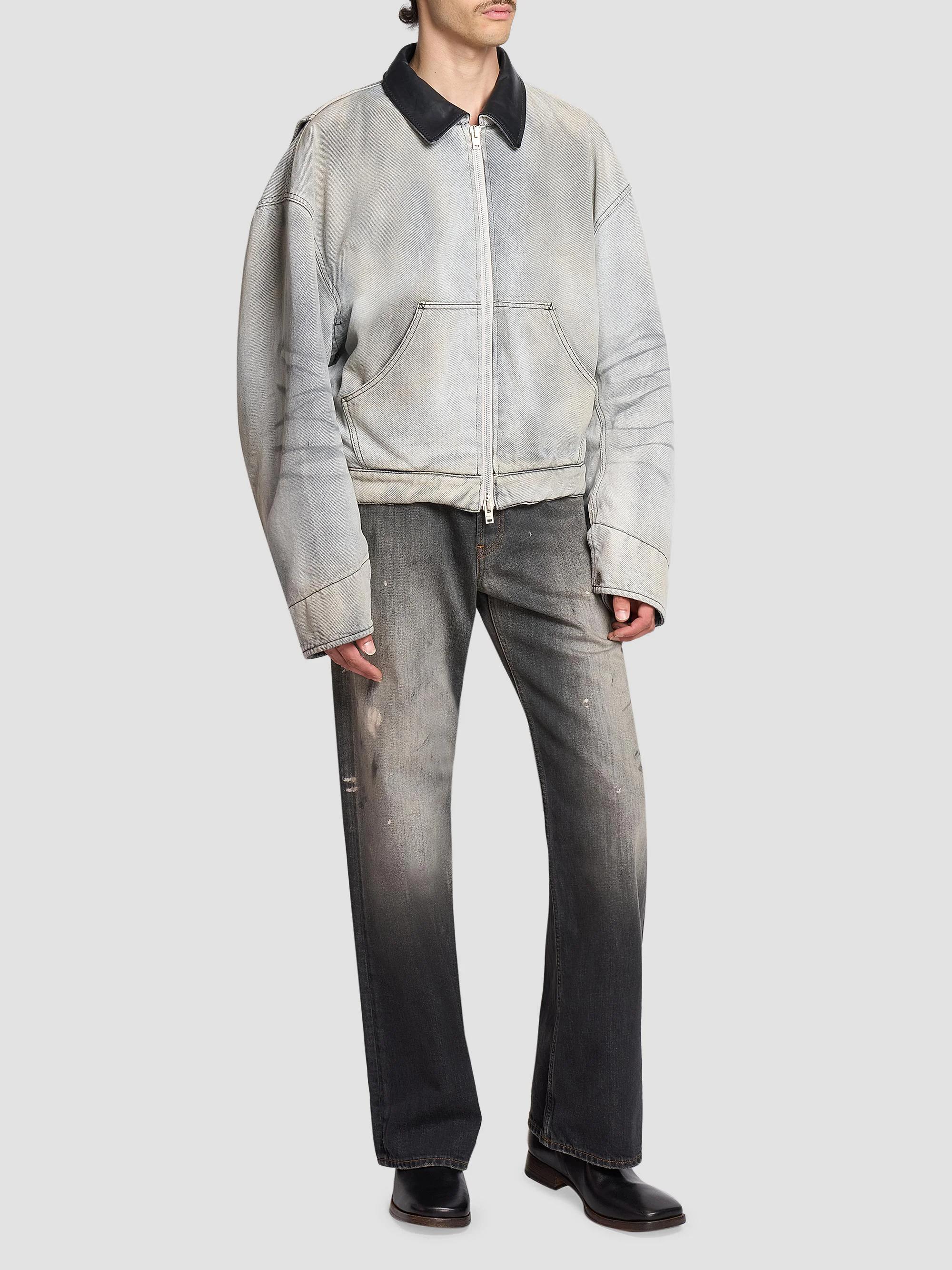 Acne Studios Ohniev Sulphur Fade Padded Denim Jacket | Saks Fifth
