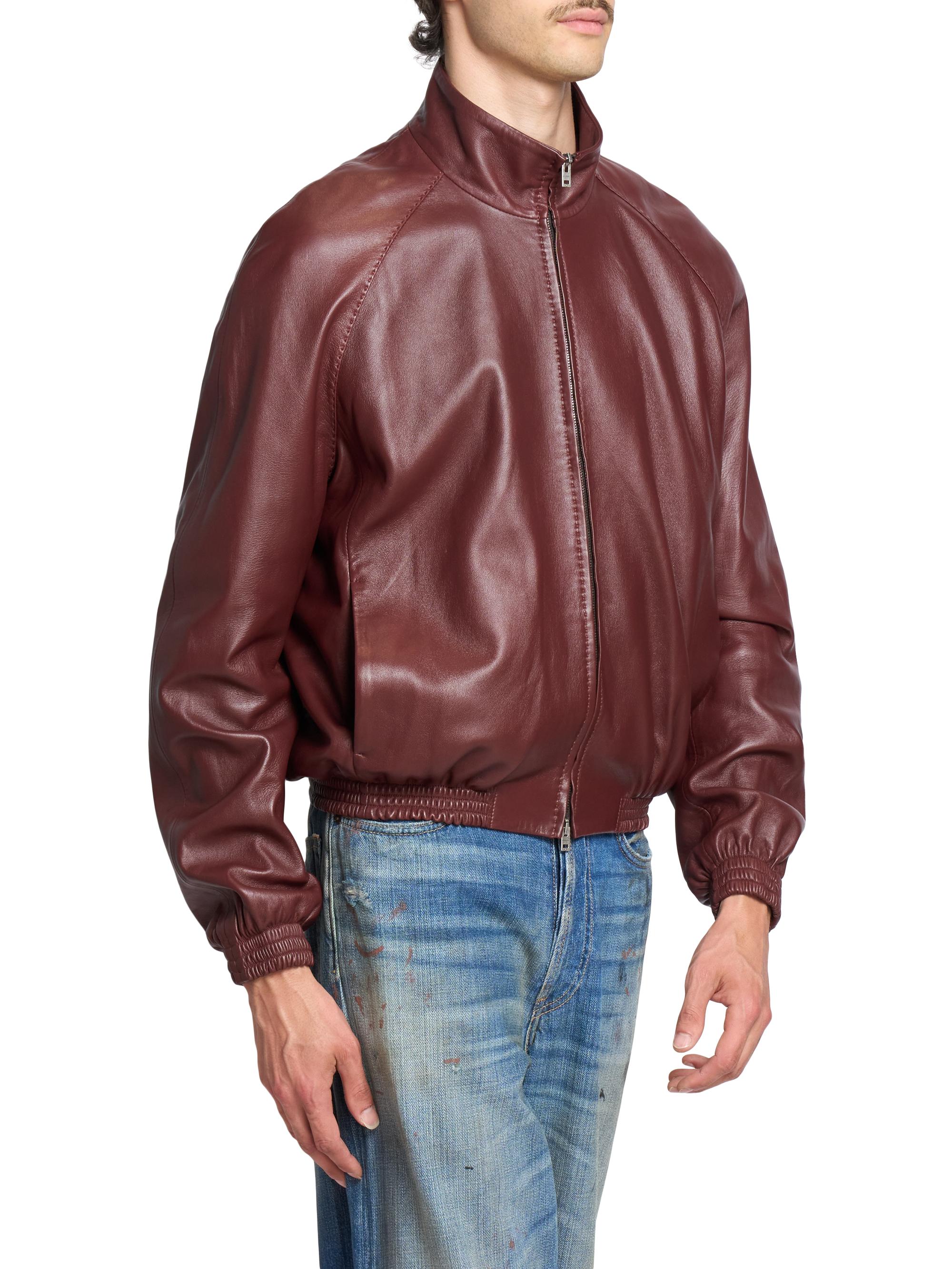 Acne Studios Lokot Leather Bomber Jacket | Saks Fifth Avenue