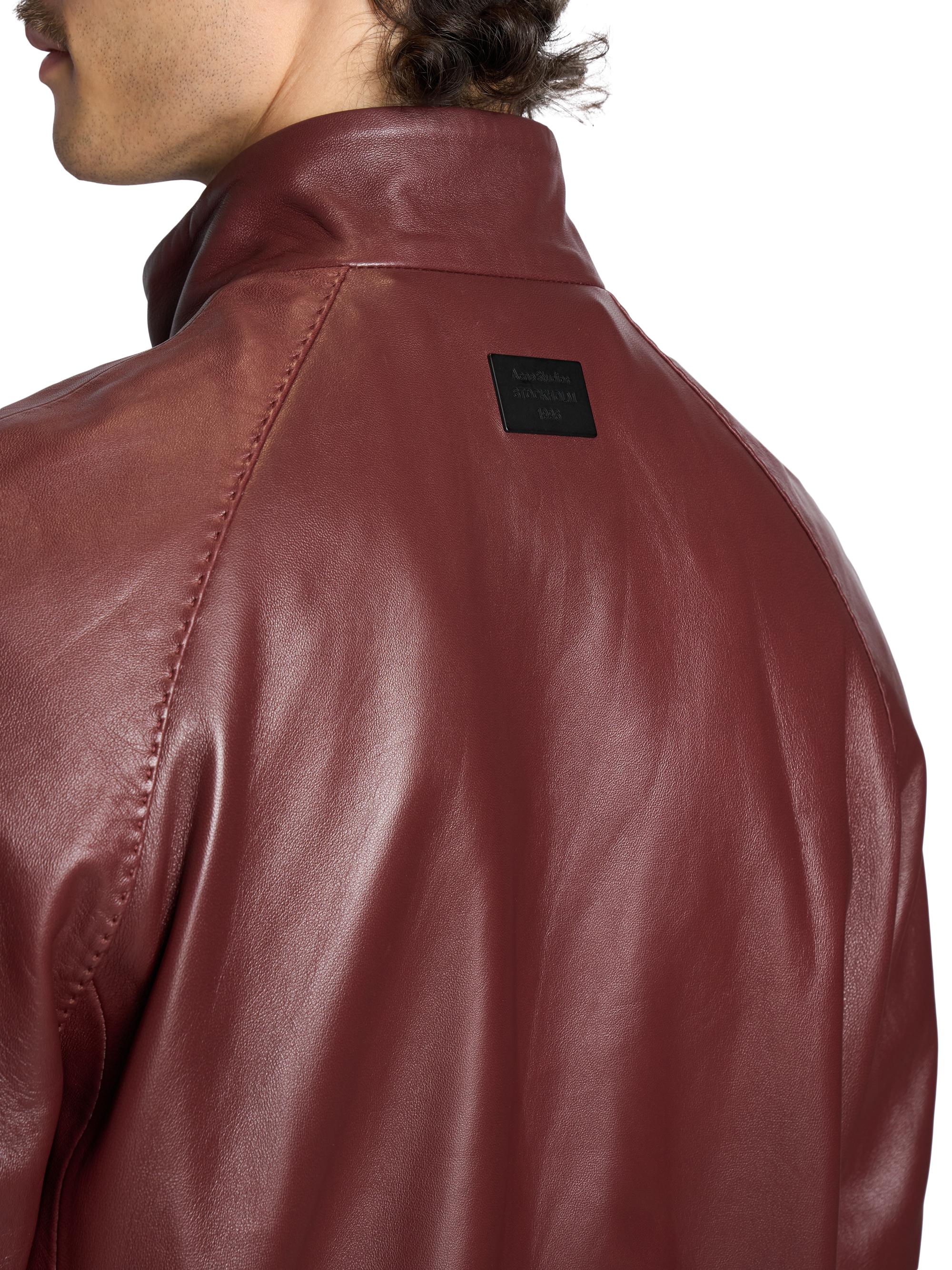 Acne Studios Lokot Leather Bomber Jacket | Saks Fifth Avenue