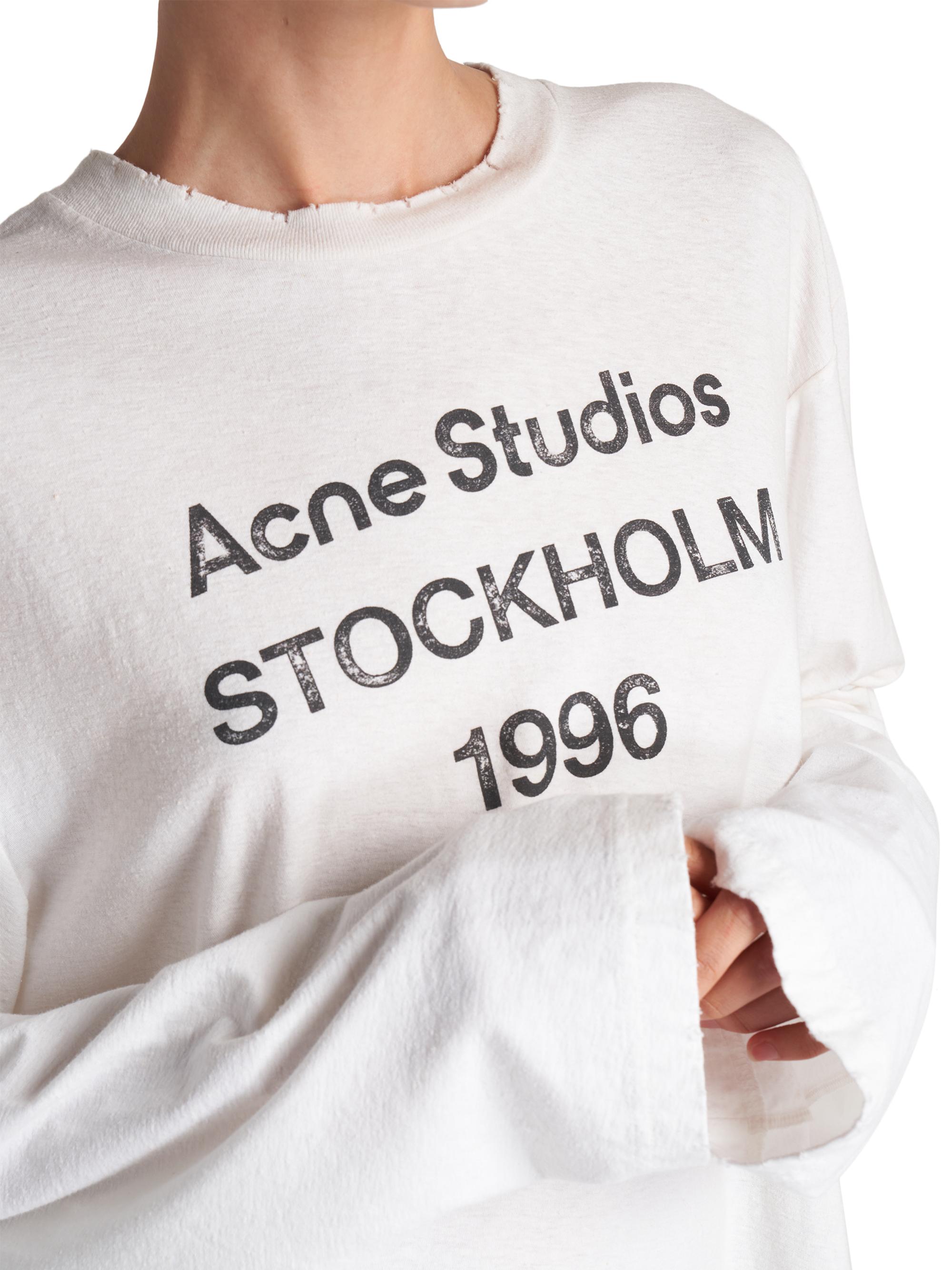 Acne Studios Edden 1996 Long-Sleeve Crewneck T-Shirt | Saks Fifth