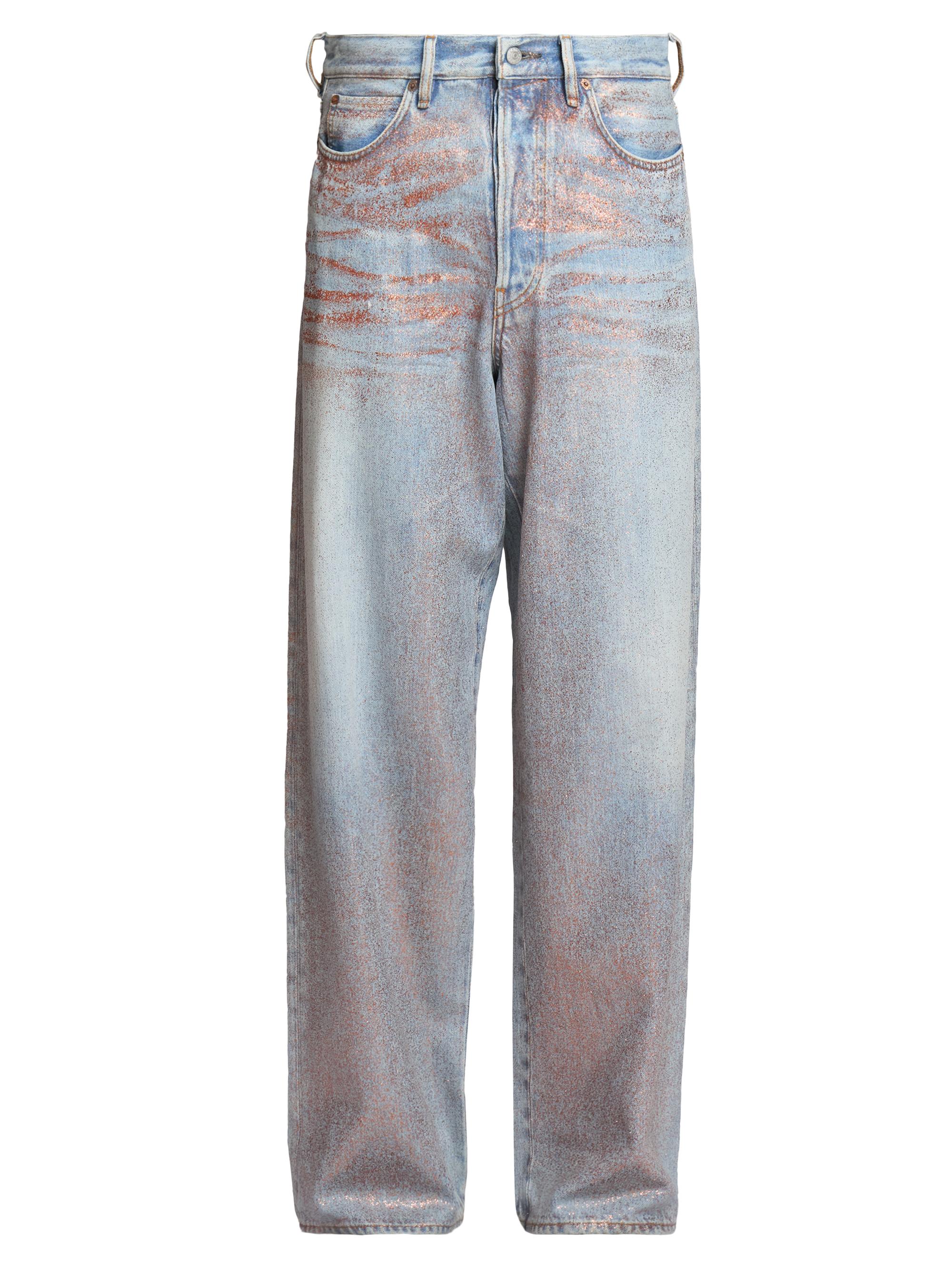 Glitter Dawn Relaxed-Fit Straight-Leg Jeans