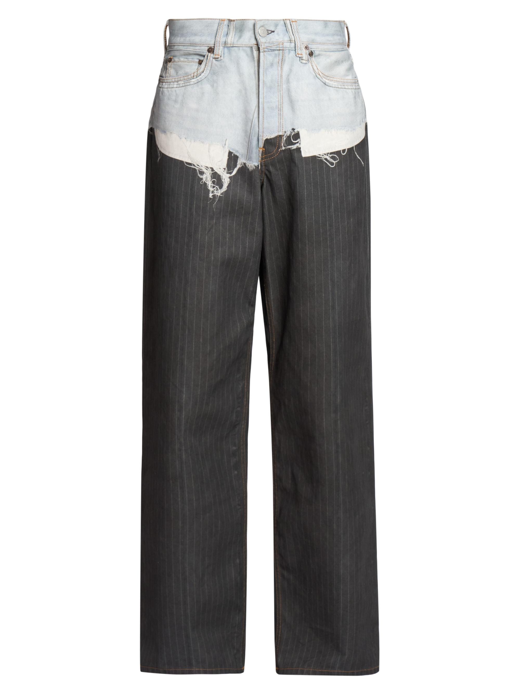 Tlo Pinstripe Straight-Leg Jeans