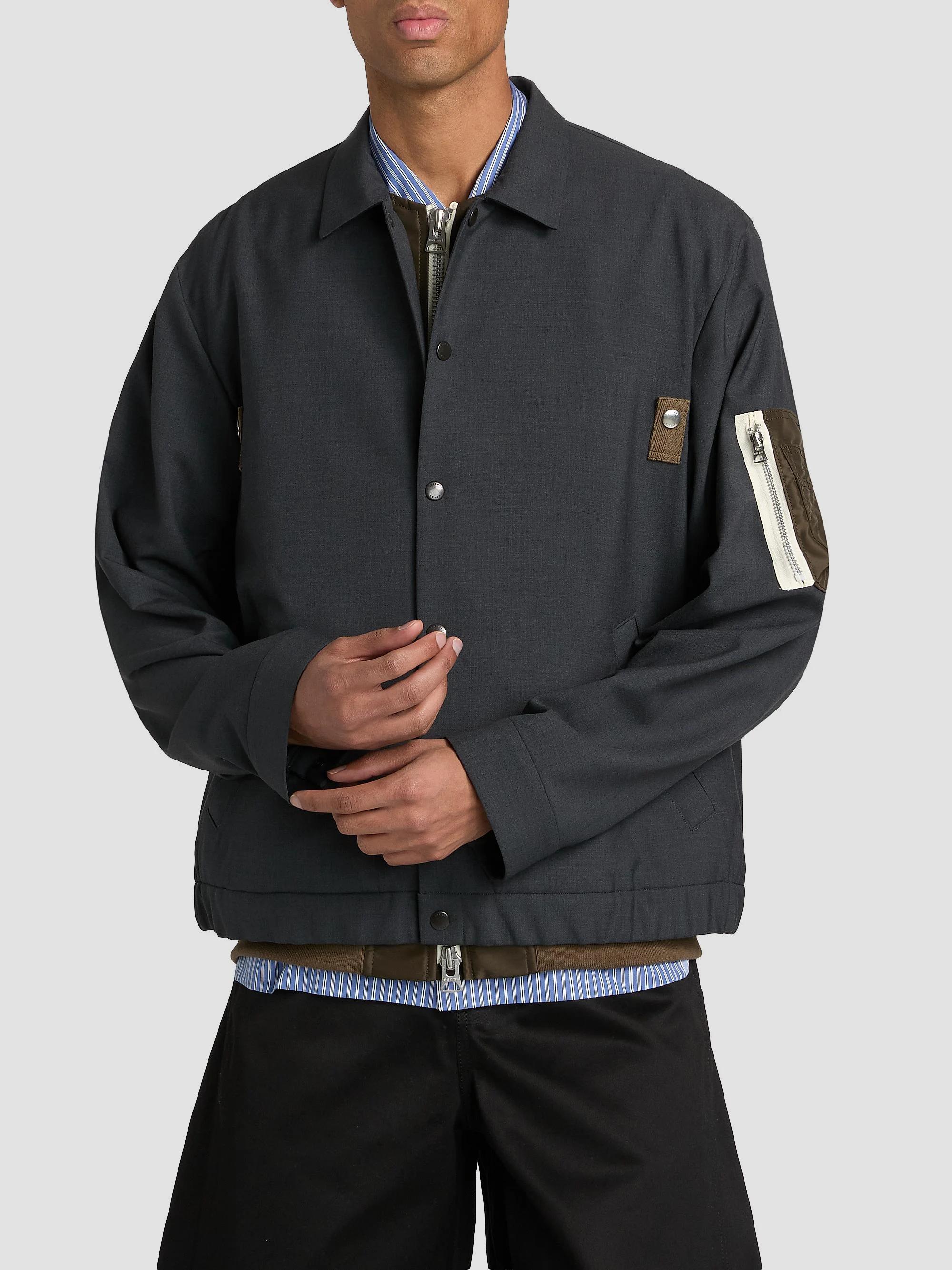 sacai Suiting Nylon Twill Blouson Jacket | Saks Fifth Avenue
