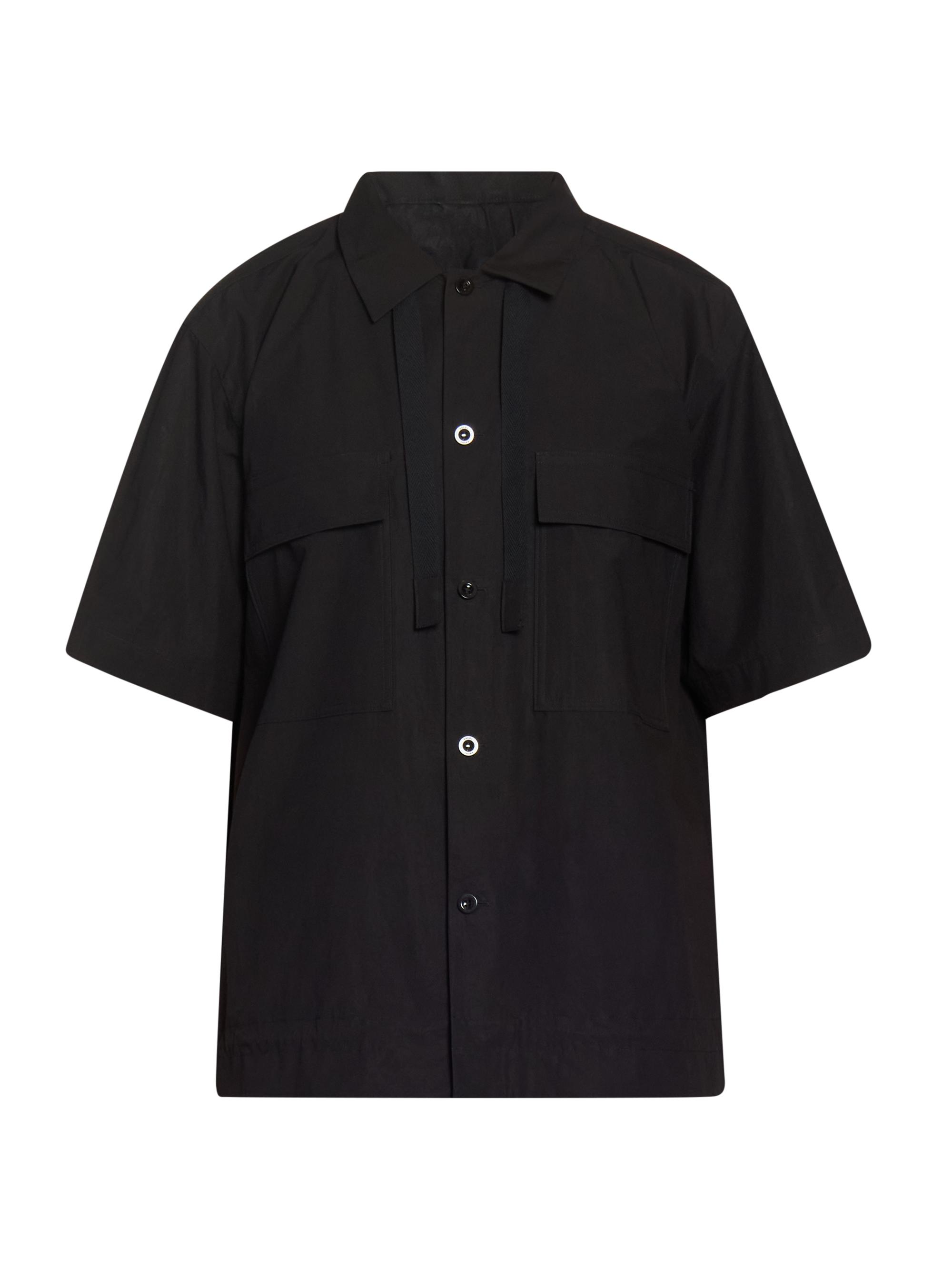 Sacai Men's Cotton Typewriter Shirt - Black