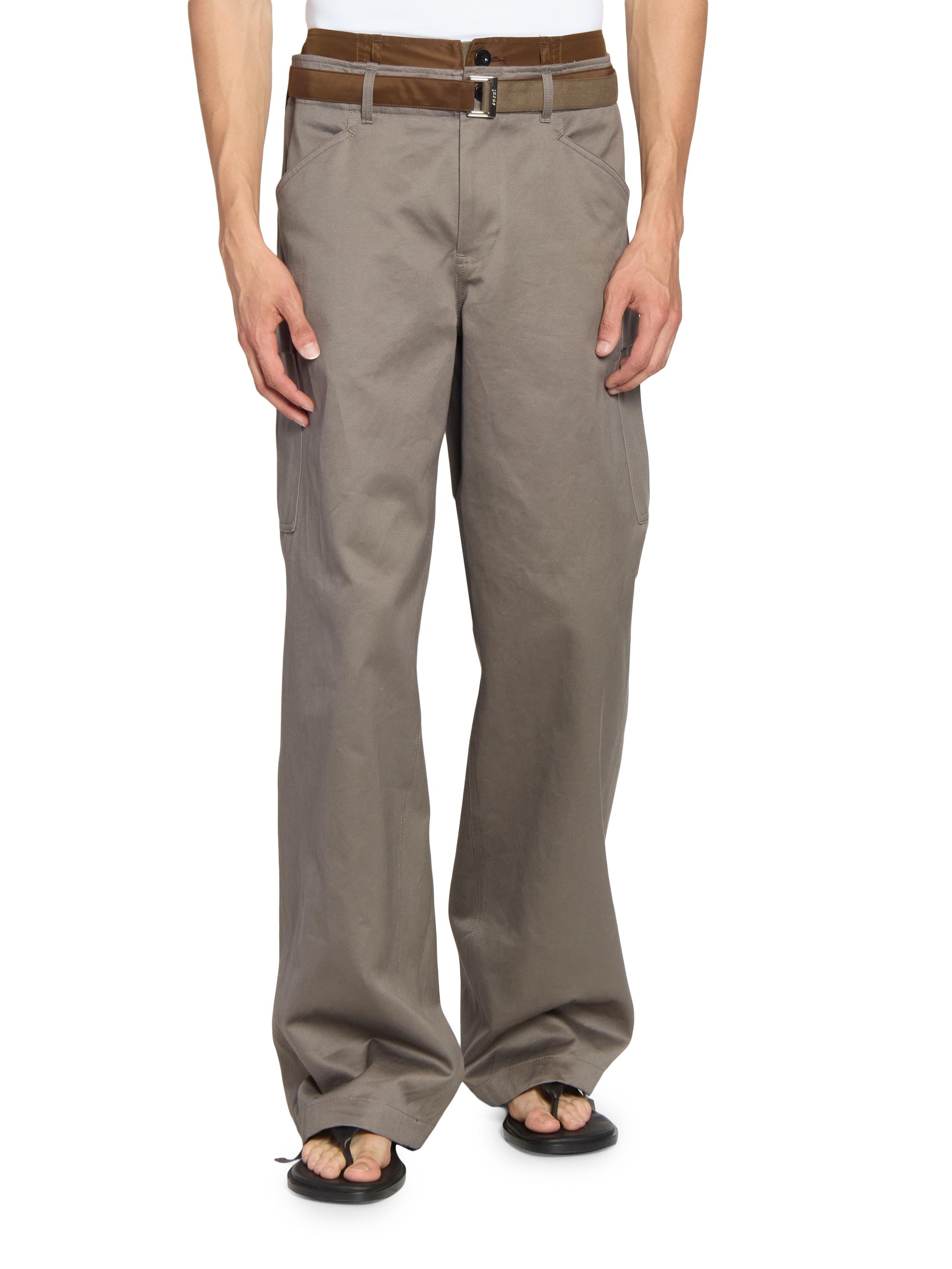 Sacai Cotton Chino Nylon Twill Pants | Saks Fifth Avenue