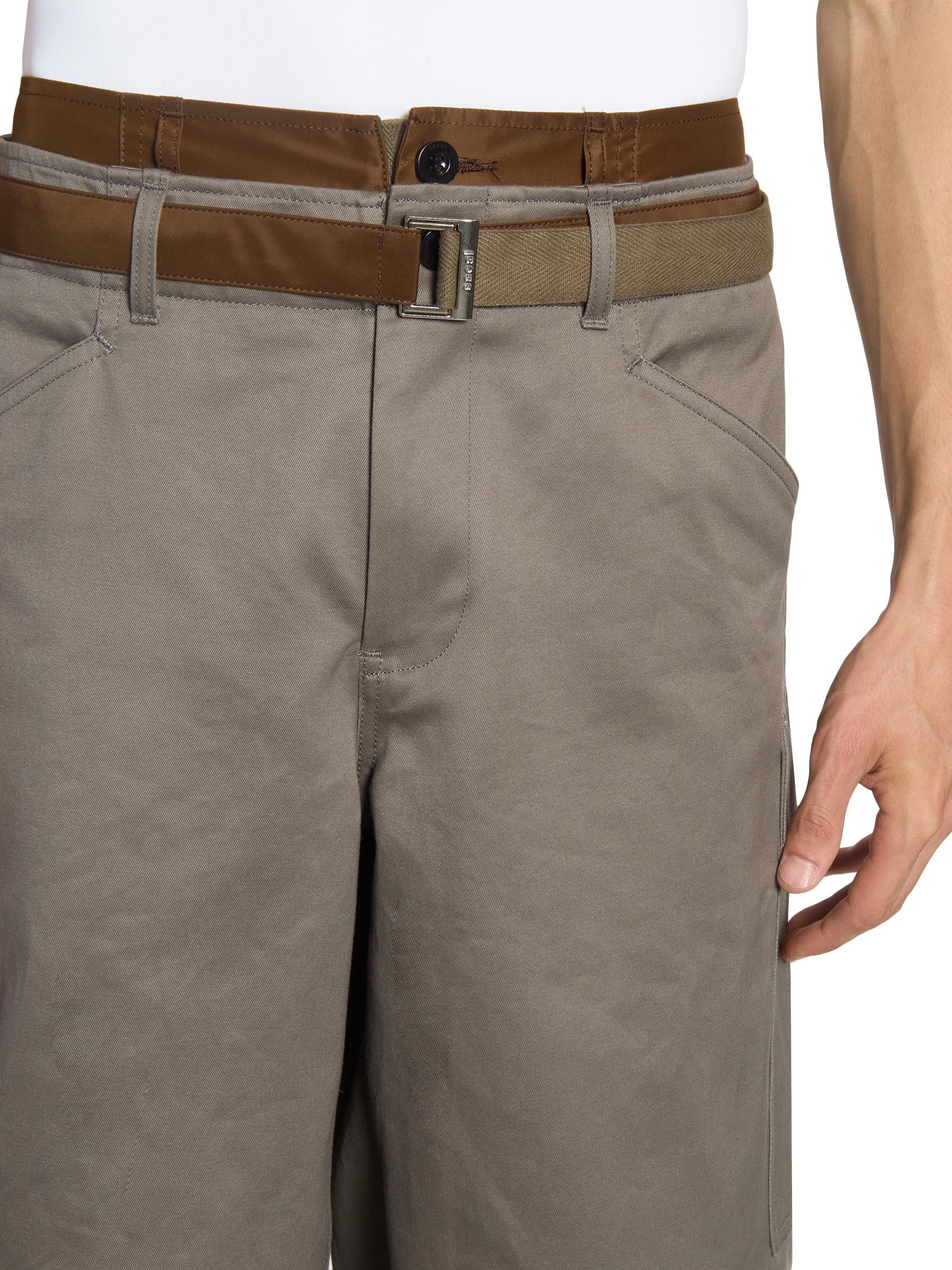 Sacai Cotton Chino Nylon Twill Pants | Saks Fifth Avenue