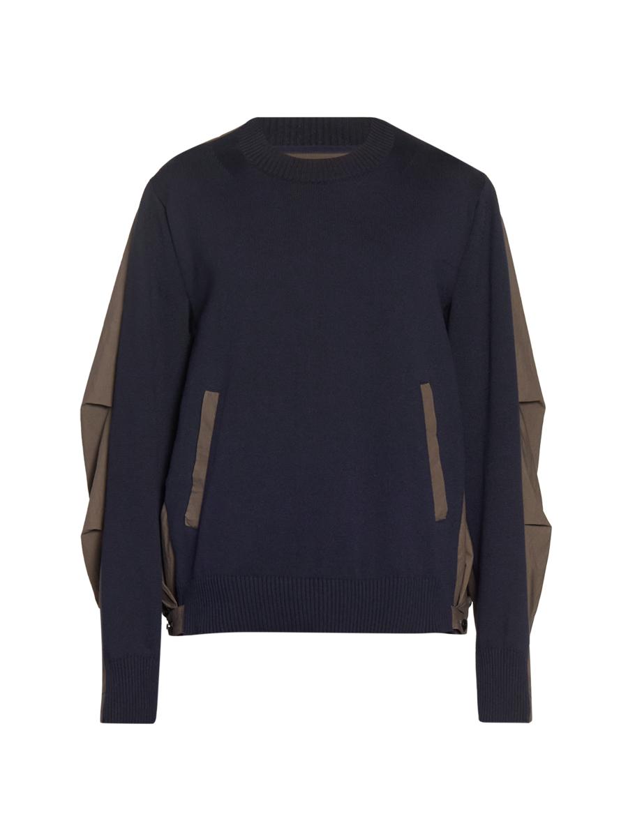 Sacai サカイ Typewriter Pattern Pullover 2 Sacai Cotton Typewriter Knit Sweatshirt | Saks Fifth Avenue