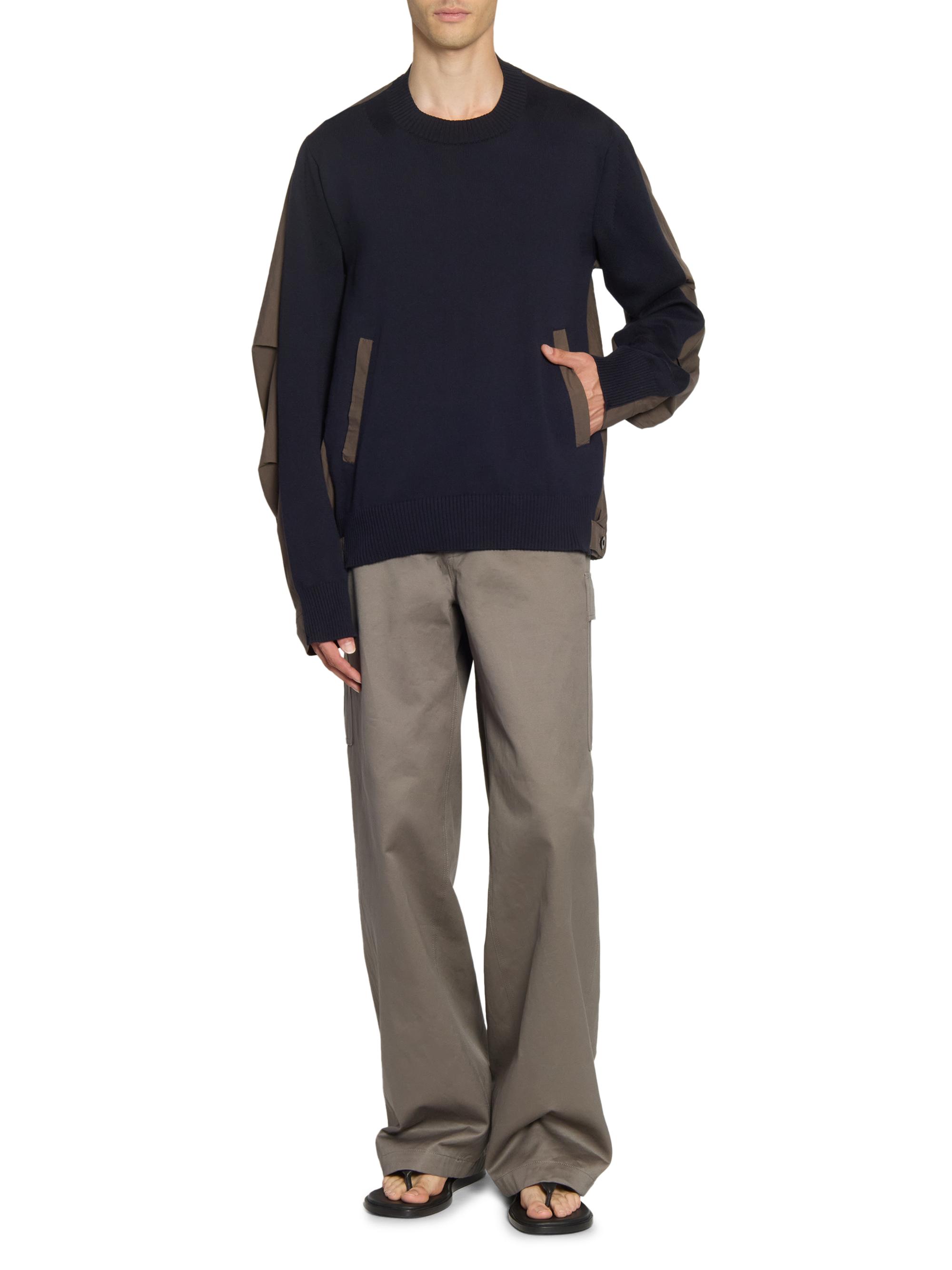 Sacai Cotton Typewriter Knit Sweatshirt | Saks Fifth Avenue