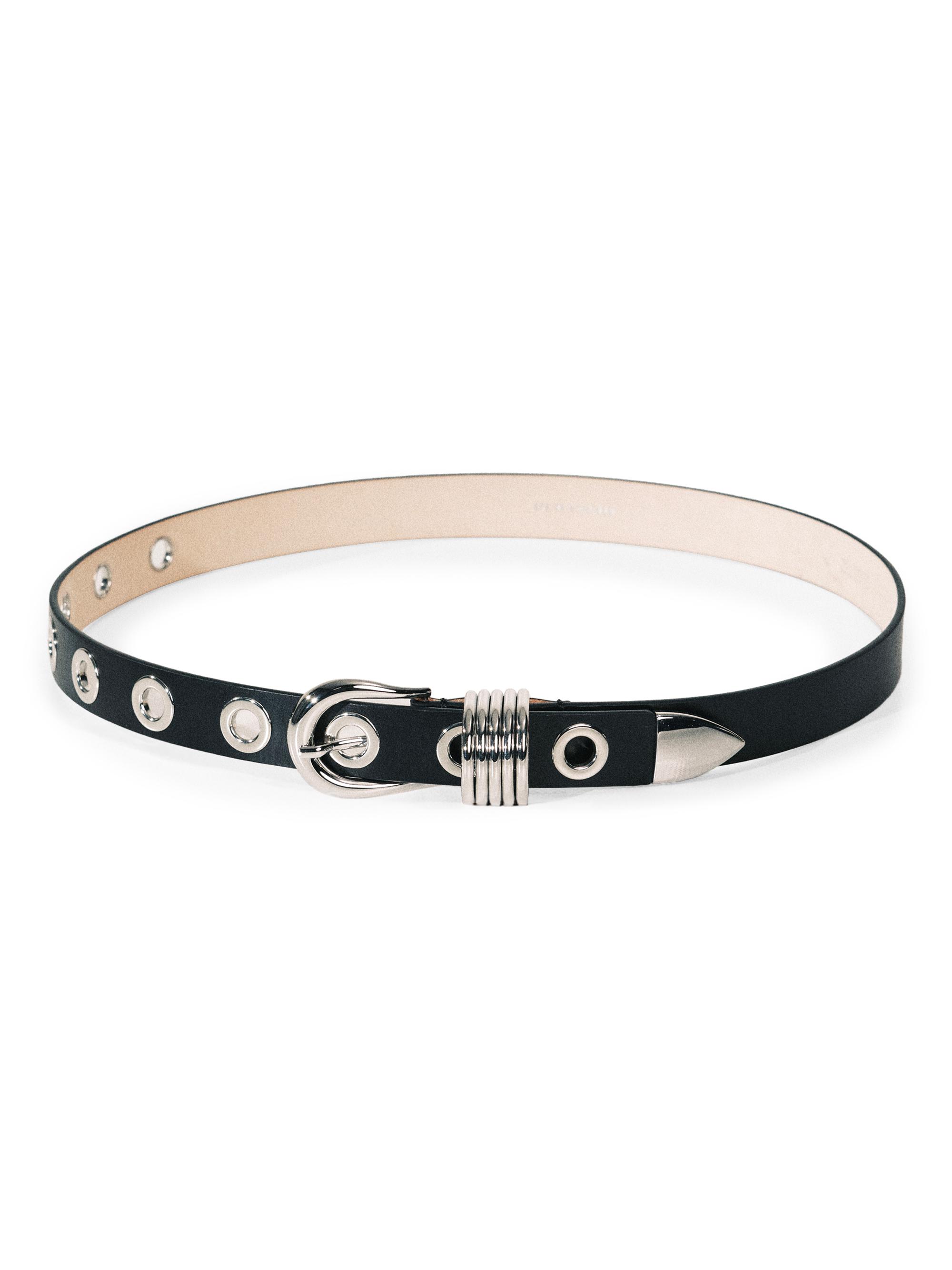 Resort Hollyhock Rivet Leather Belt