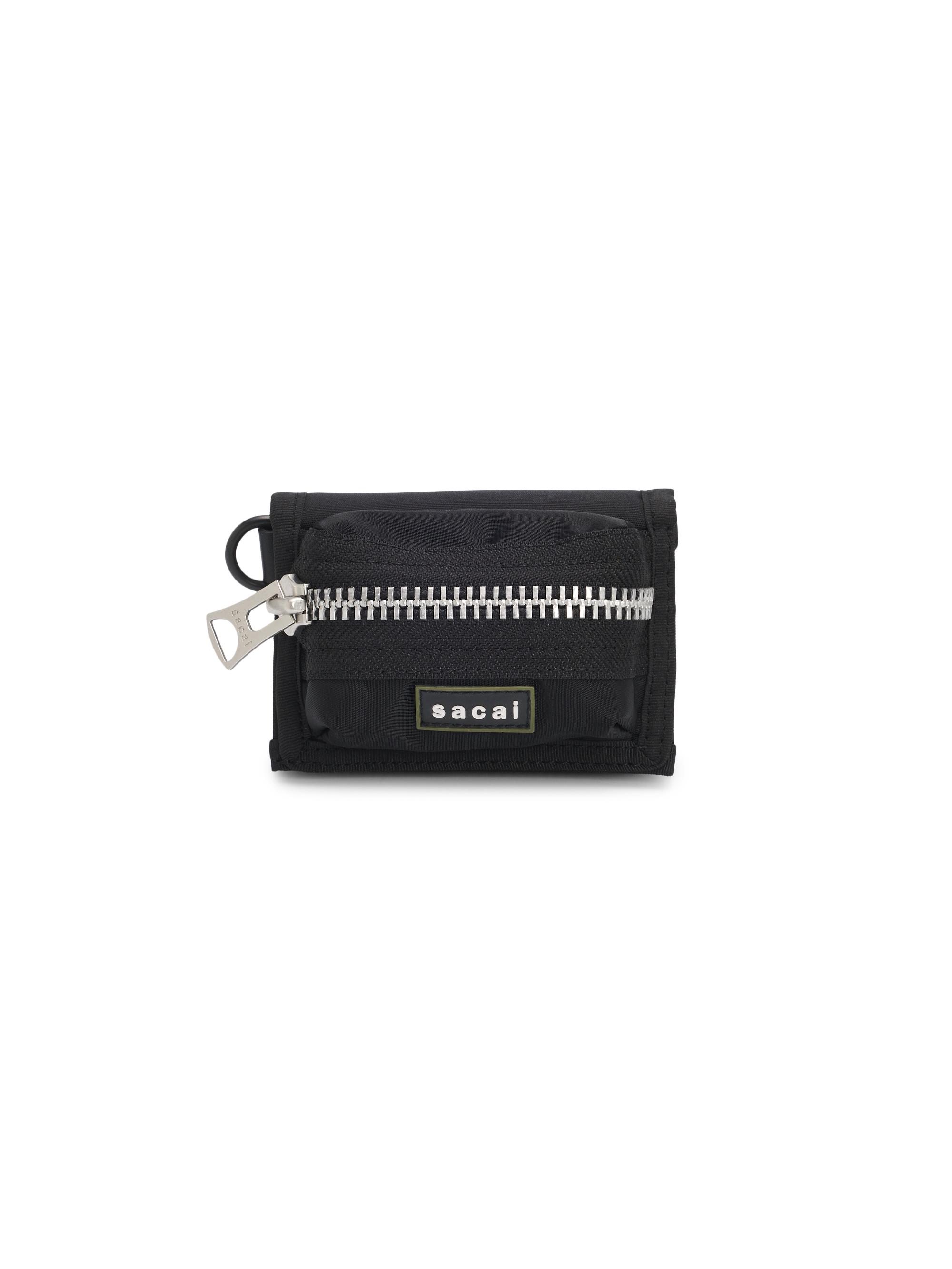 Sacai Men's Pocket Trifold Wallet - Black
