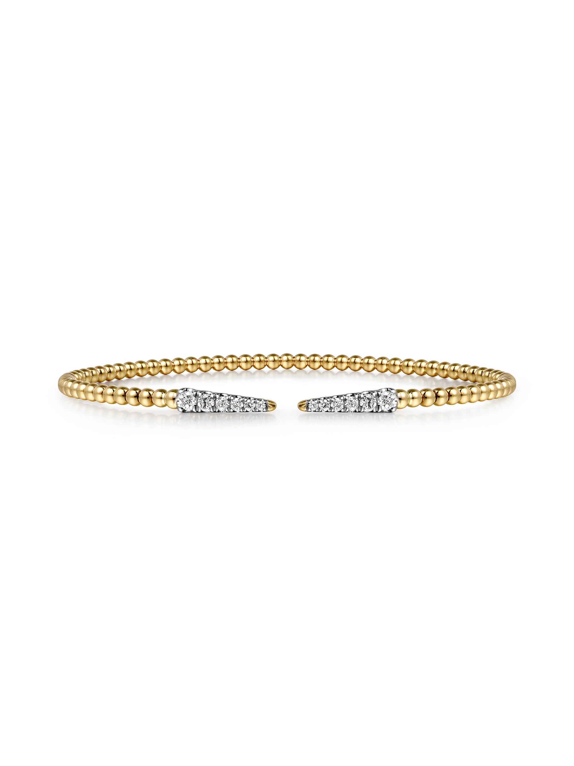 Gabriel & Co Women's Bujukan 14K Gold & 0.26 TCW Diamond Spike Cuff Bracelet - Yellow Gold