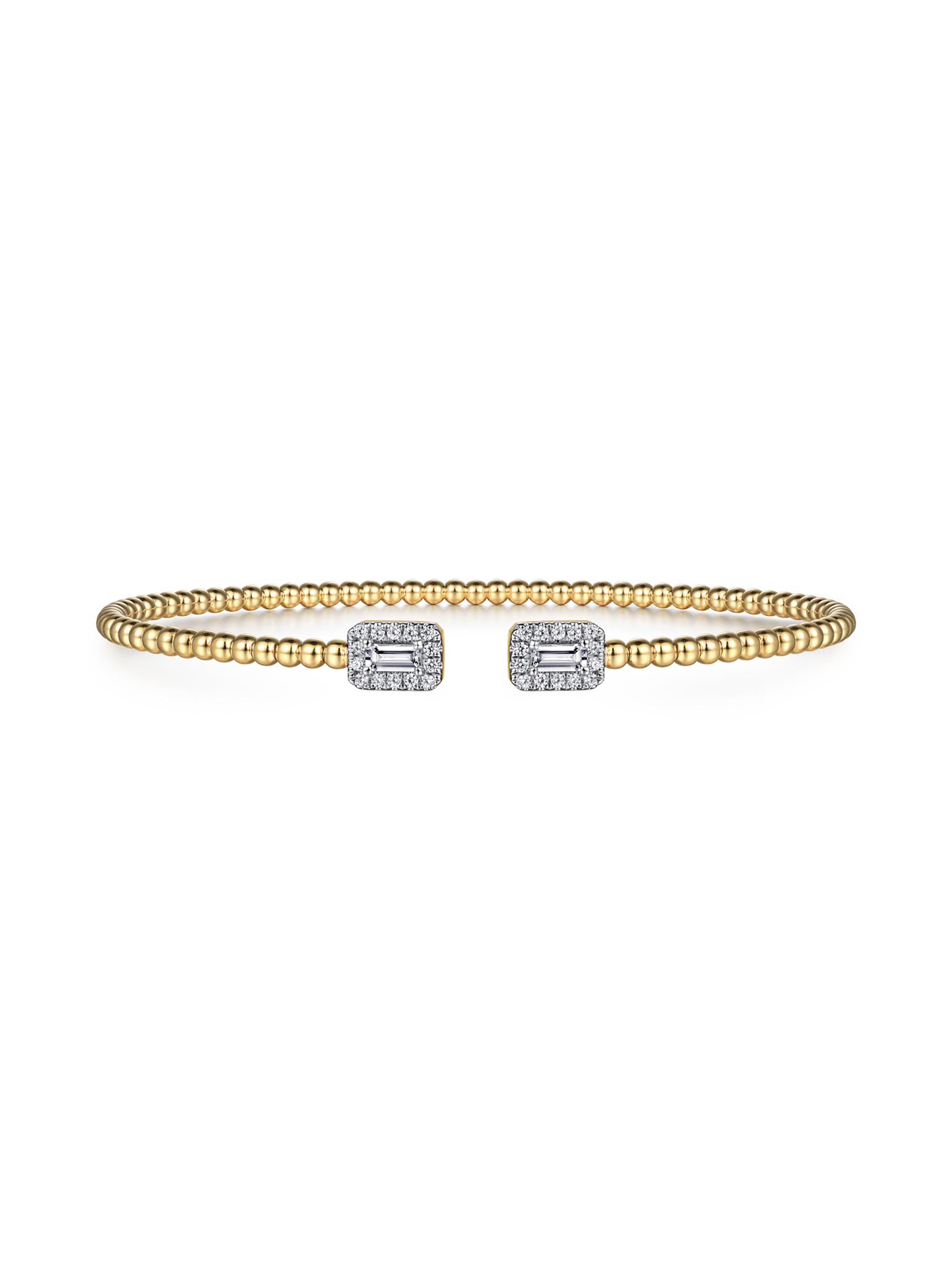 Gabriel & Co Women's Bujukan 14K Gold & 0.30 TCW Diamond Cuff - Yellow Gold