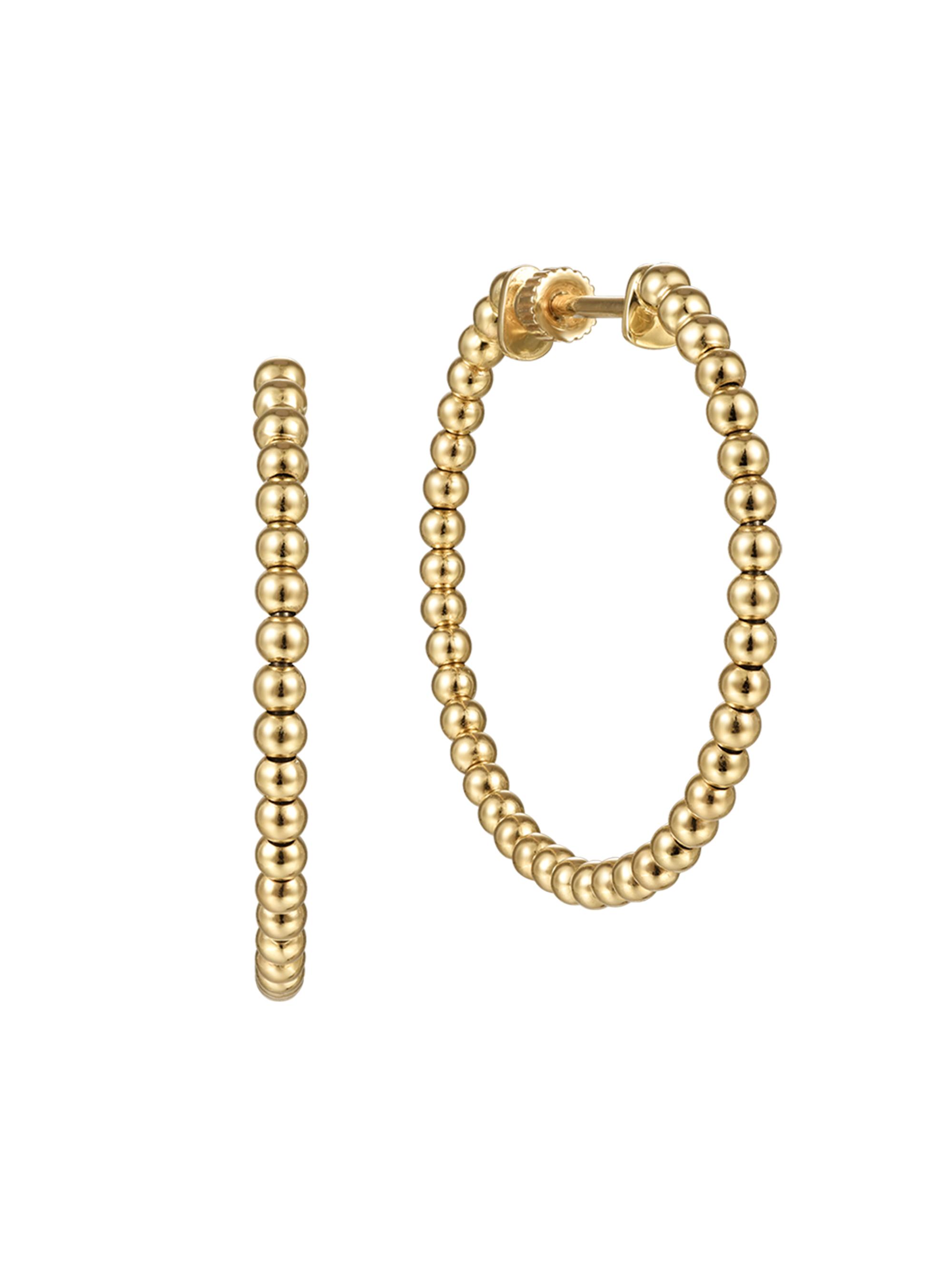 Gabriel & Co Women's Bujukan 14K Yellow Gold Hoop Earrings - Yellow Gold