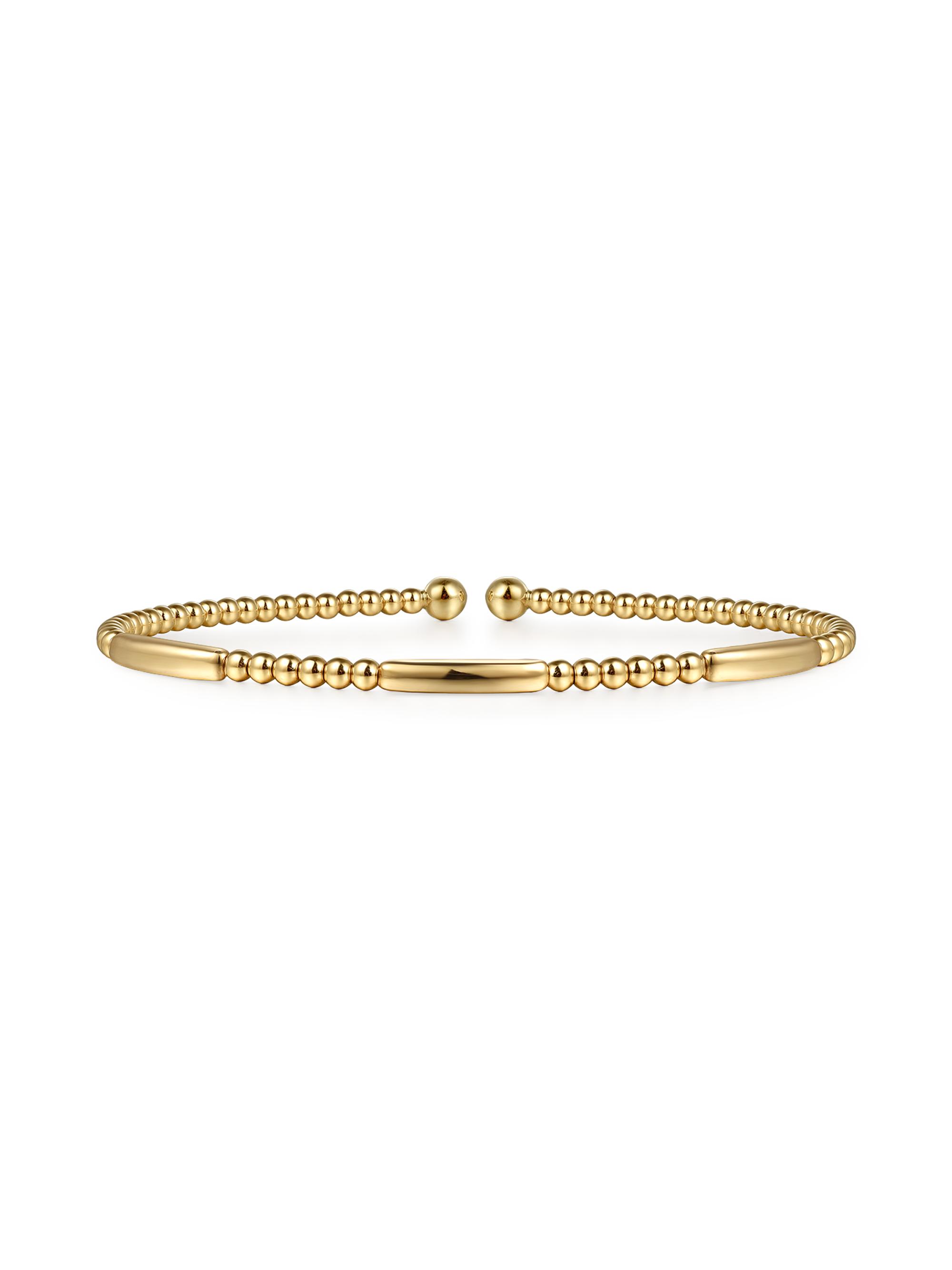 Gabriel & Co Women's Bujukan Bar 14K Yellow Gold Cuff Bracelet - Yellow Gold