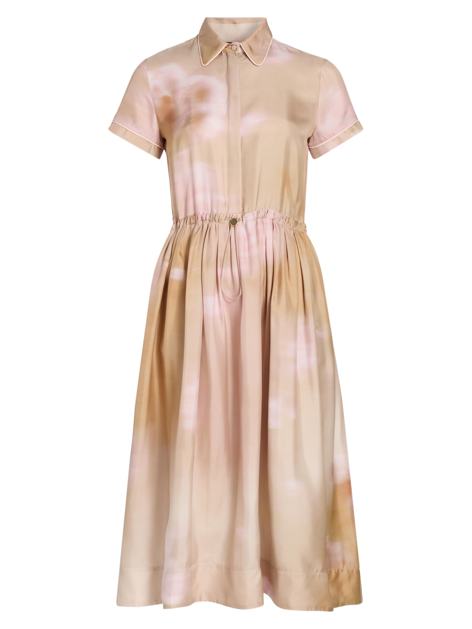 Fabiana Filippi Women's Abstract Flower Silk Shirtdress - Memento Rosae