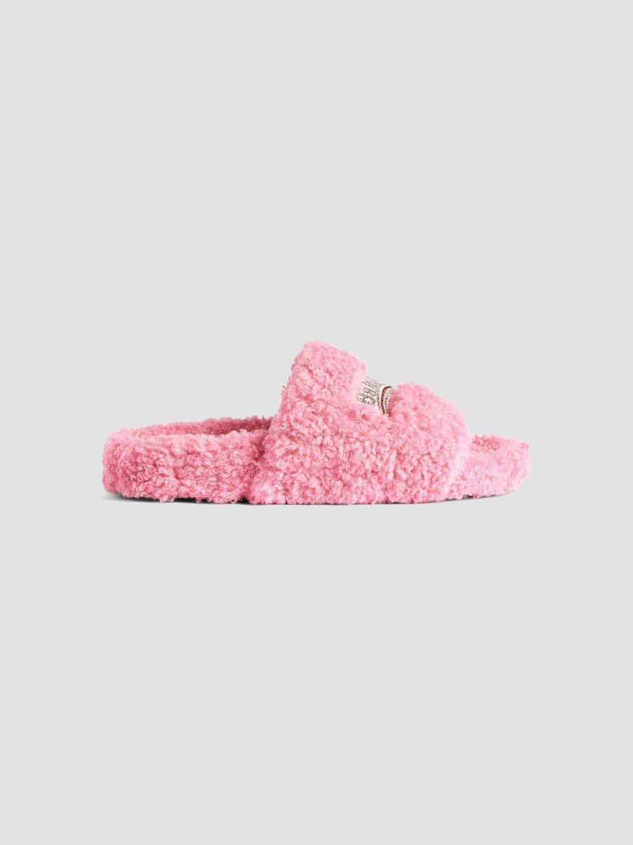 BALENCIAGA モールドスライドサンダル us7 ライトパープル Balenciaga Furry Slide Sandals | Saks Fifth Avenue
