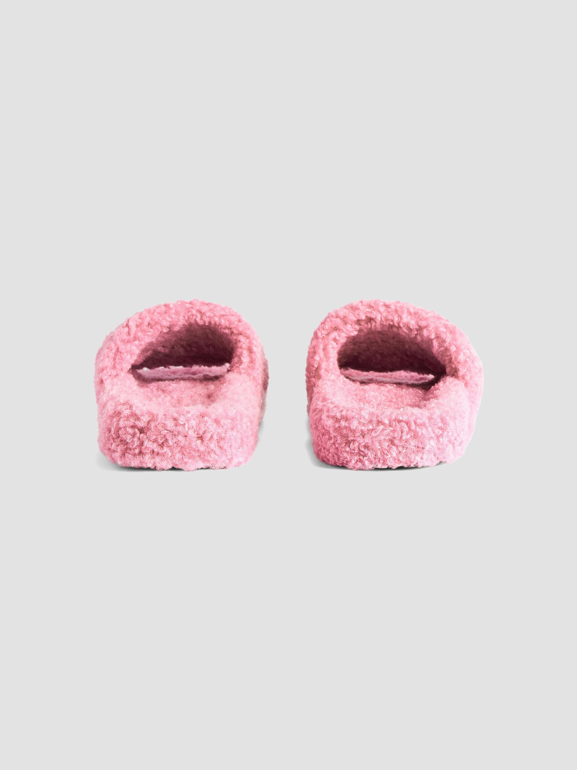 Balenciaga Women's Furry Slide Sandals - Sweet Pink | Thumbnail 5