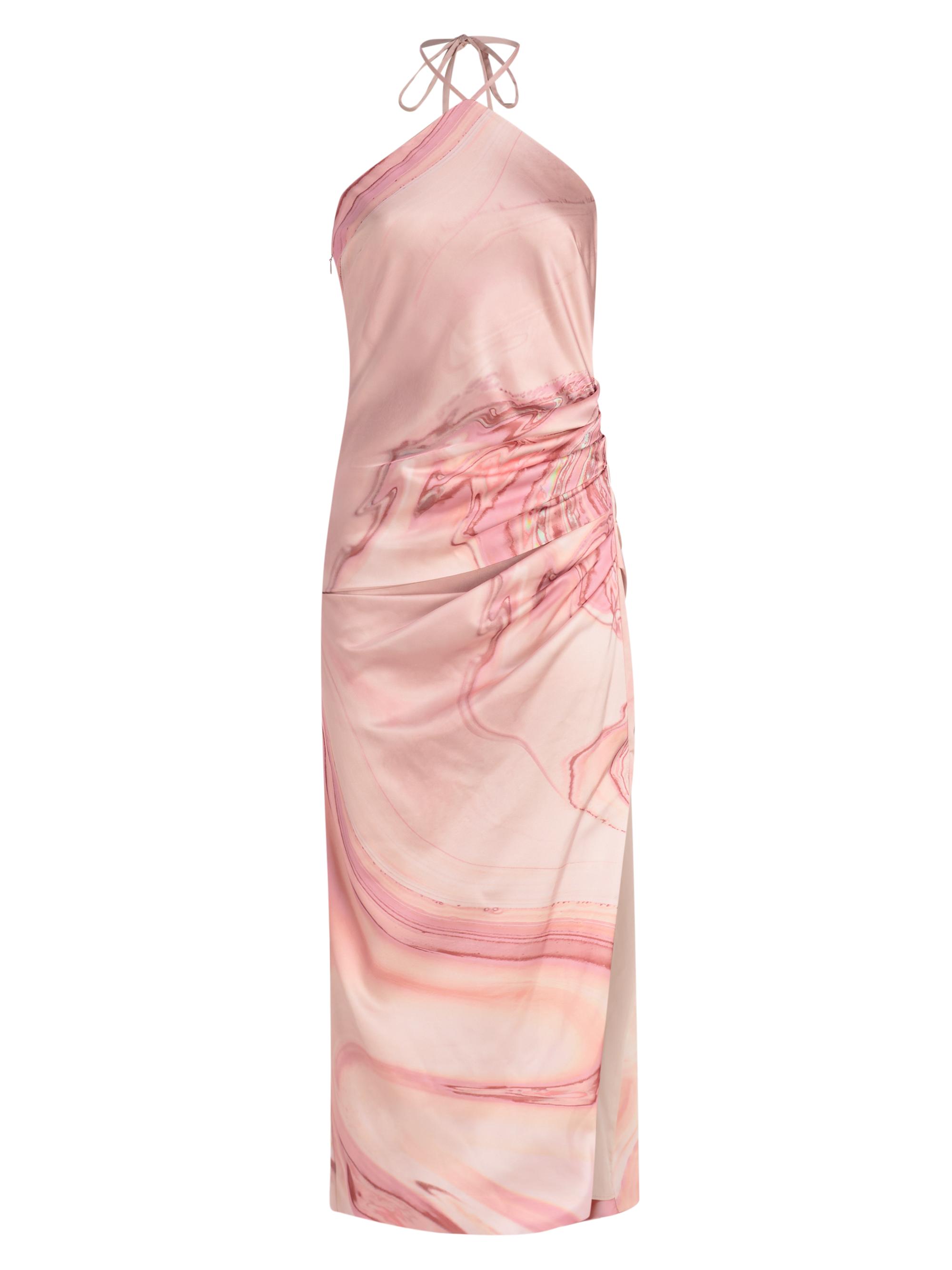 SIMKHAI Women's Hansel Printed Halterneck Maxi Dress - Tulip Marble Print