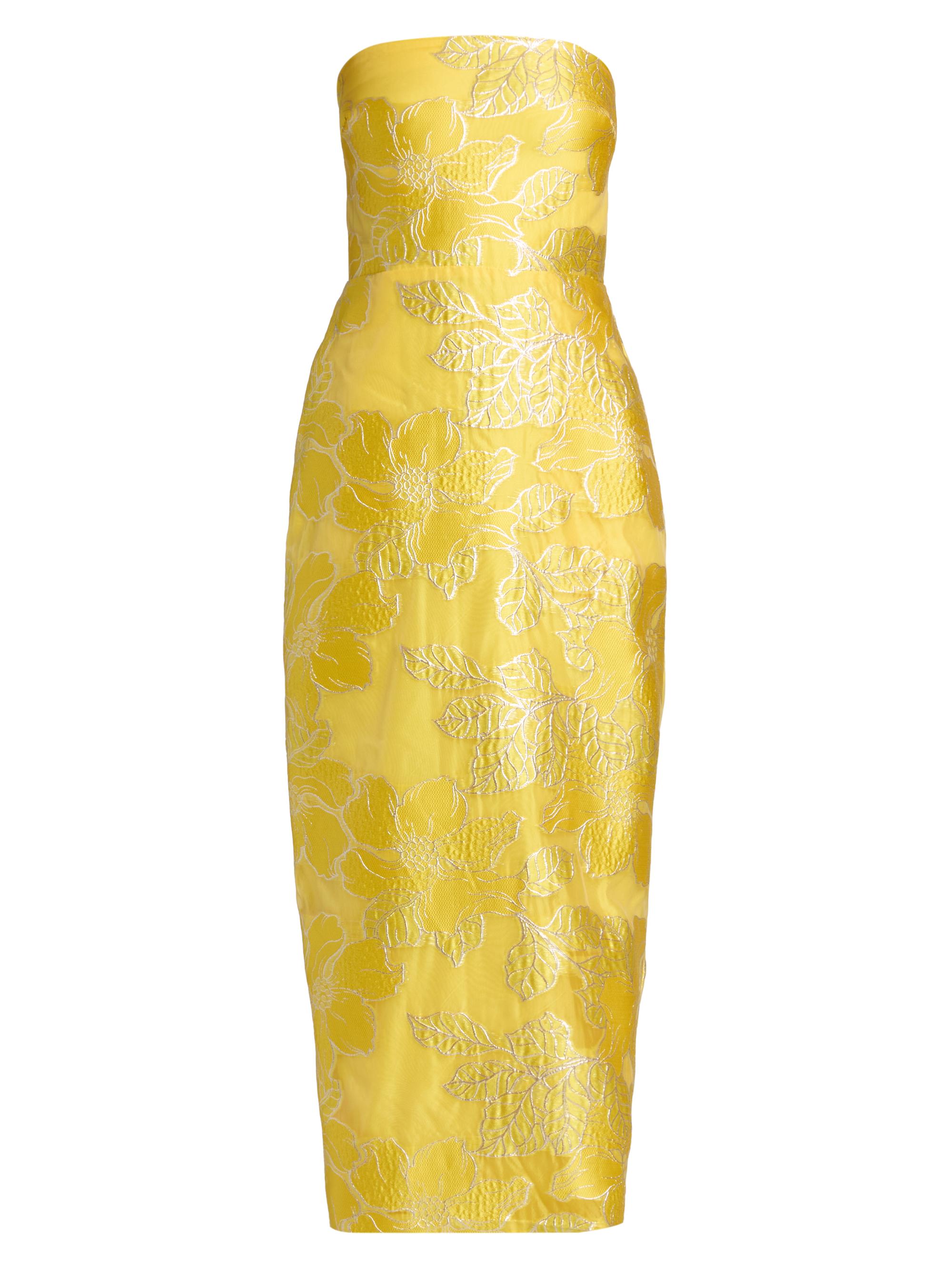 Women's Yellow Designer Cocktail Dresses
