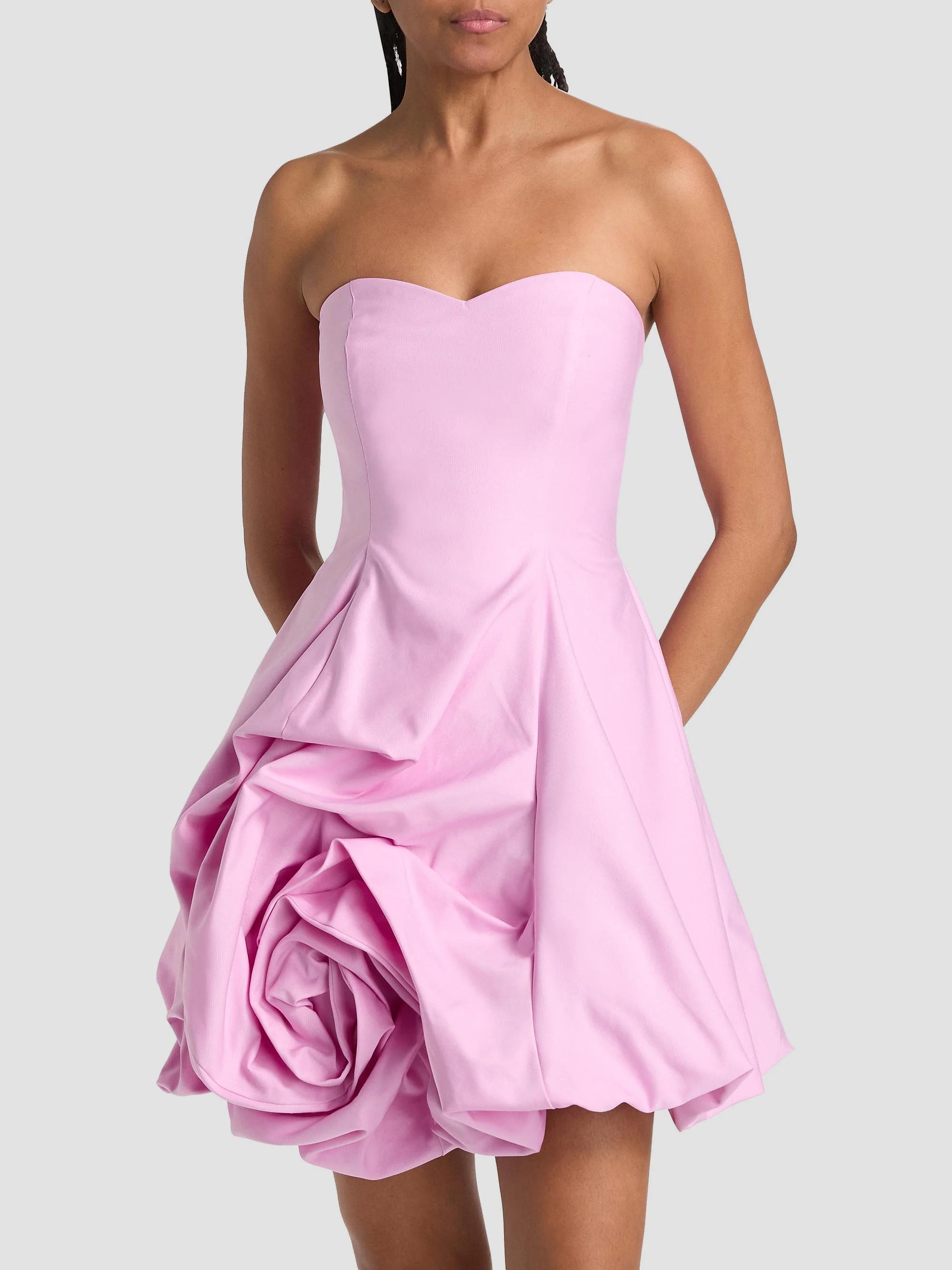 As It May Rosalie Rosette Strapless Minidress | Saks Fifth Avenue