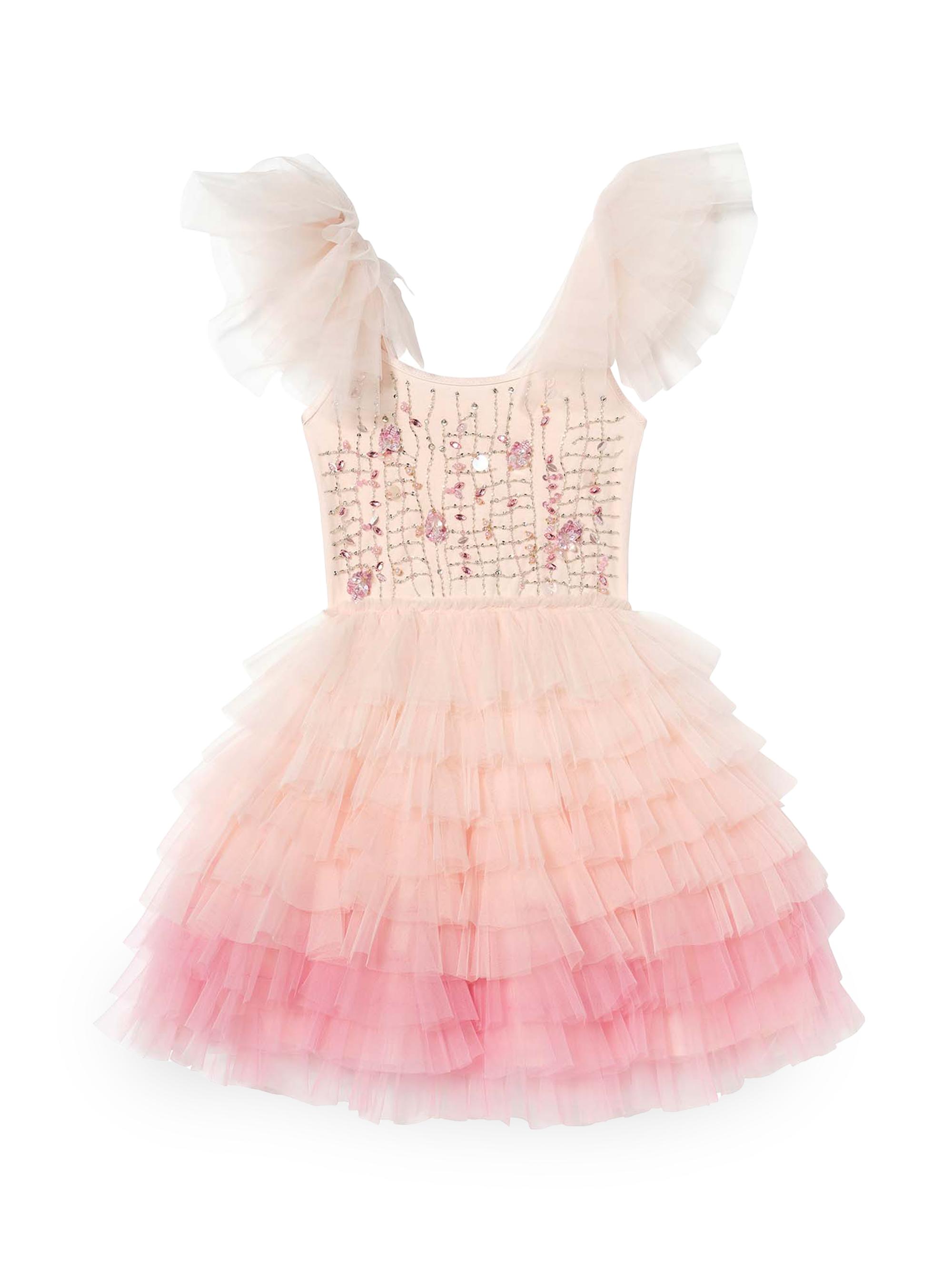Tutu Du Monde Little Girl's & Girl's Elysian Tides Coral Cascade Tutu Dress - Pearl Mix