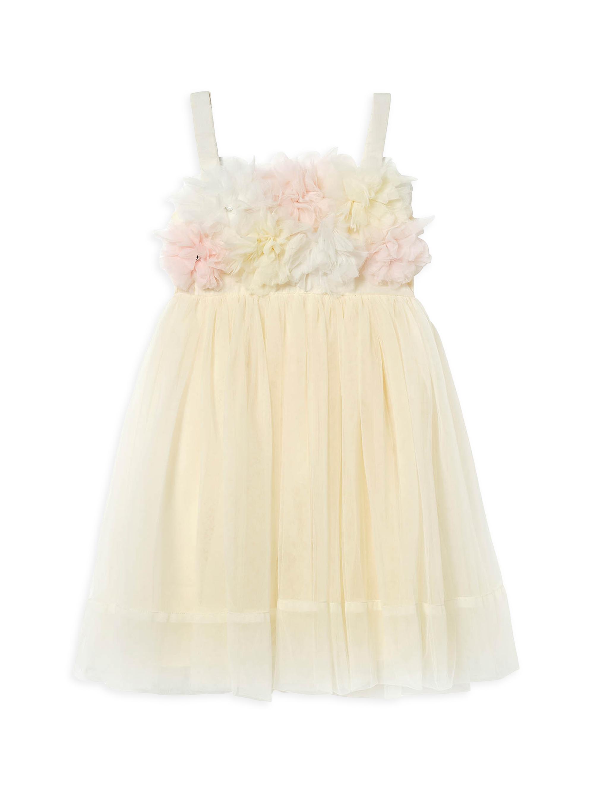 Tutu Du Monde Little Girl's & Girl's Elysian Tides Tide Blossom Tulle Dress - Daffodil