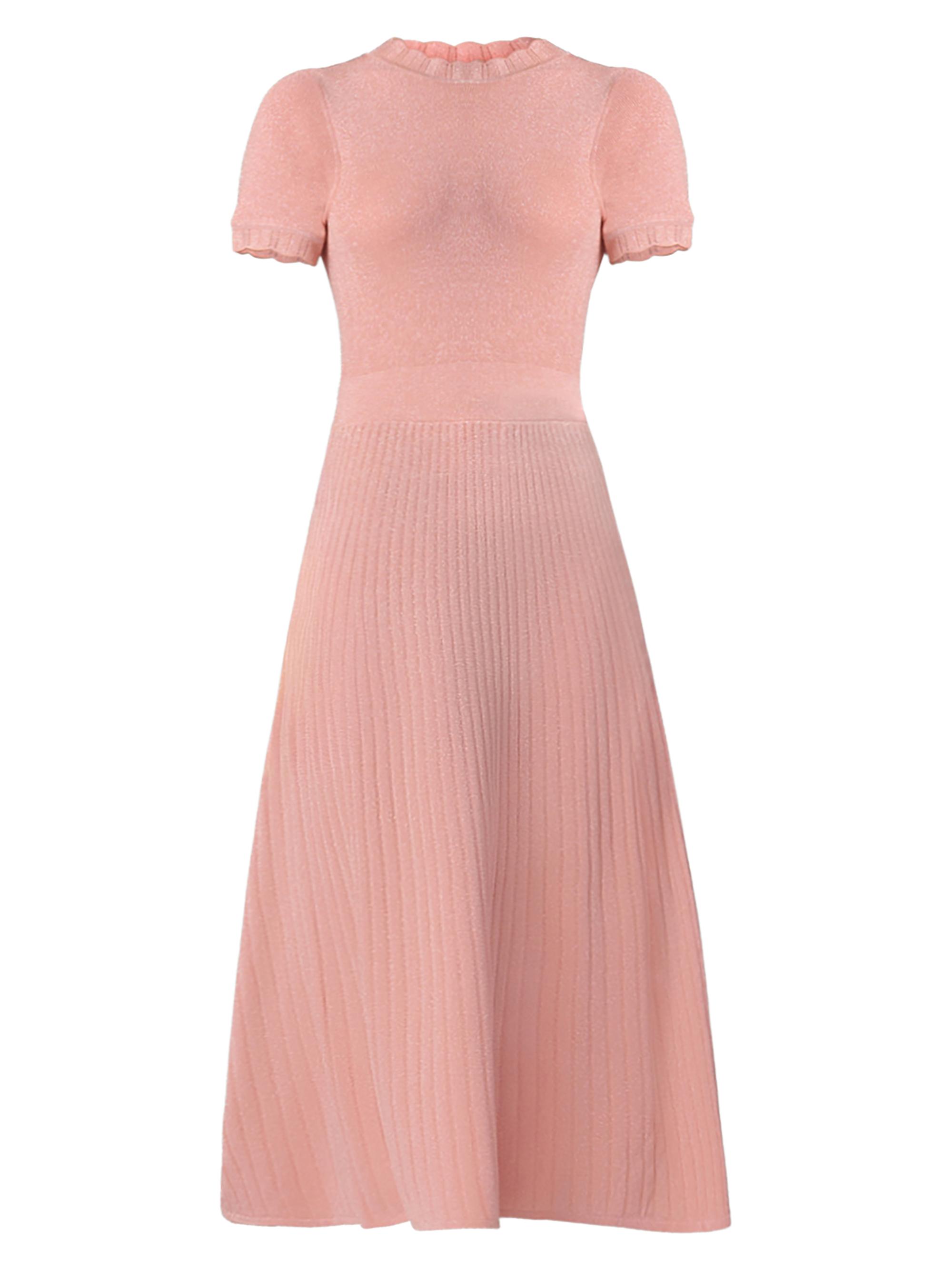 Shoshanna Women's Darby Glittery Maxi Sweaterdress - Soft Peach