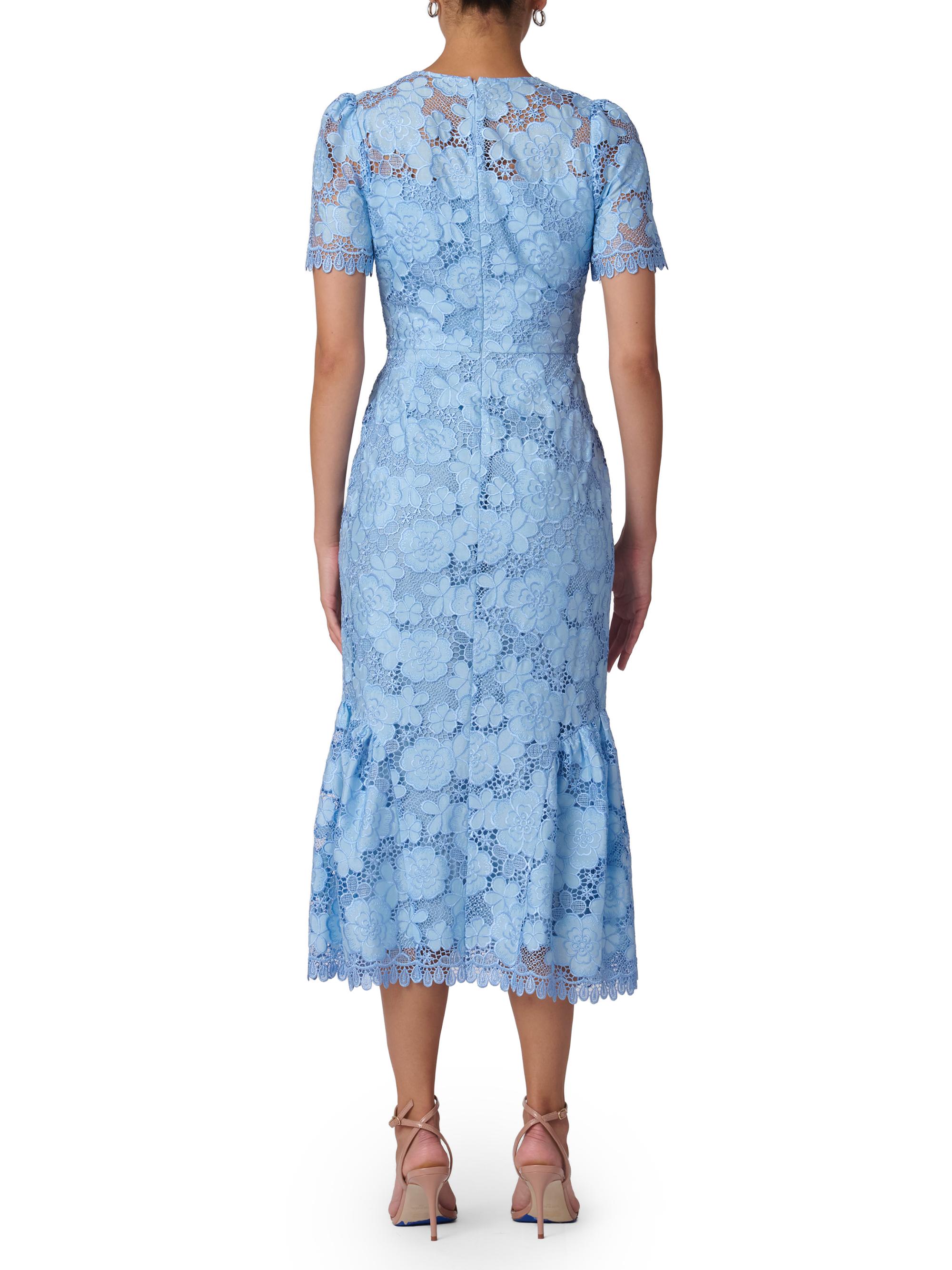 chinese dress ladies Floral Lace Midi Dress – Elie Tahari