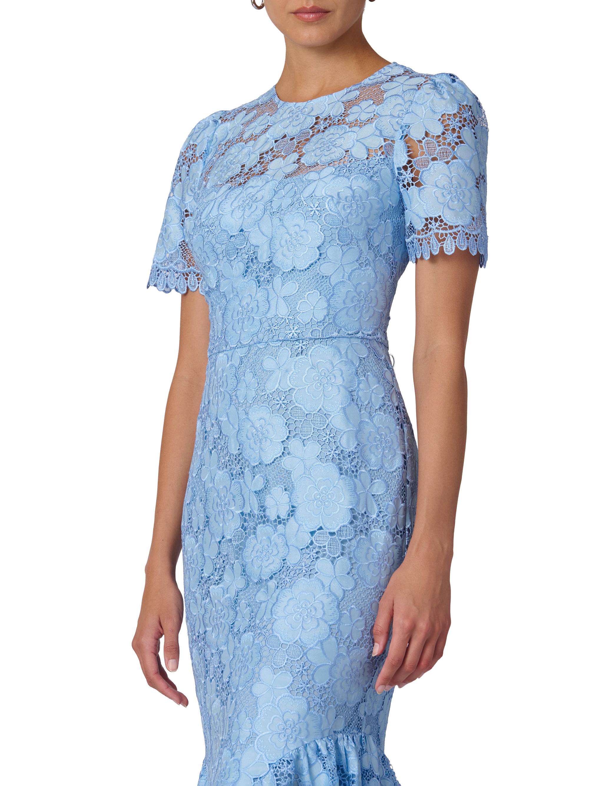 Shoshanna Emmie Lace Midi-Dress | Saks Fifth Avenue